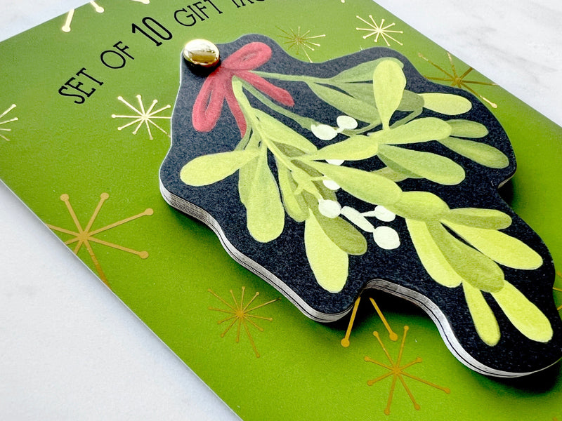 Favorite Story Gift Tags Set of 10 Mistletoe Die-Cut Gift Tags