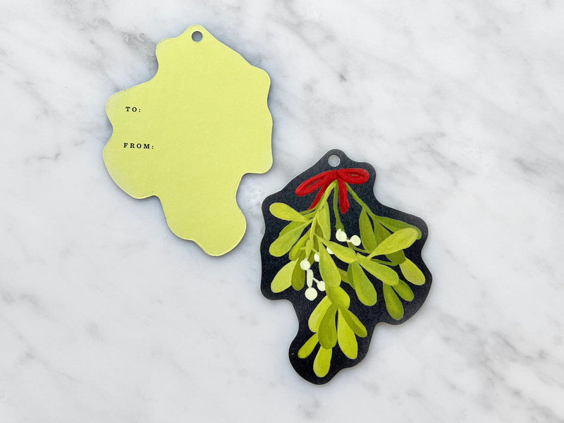 Favorite Story Gift Tags Set of 10 Mistletoe Die-Cut Gift Tags