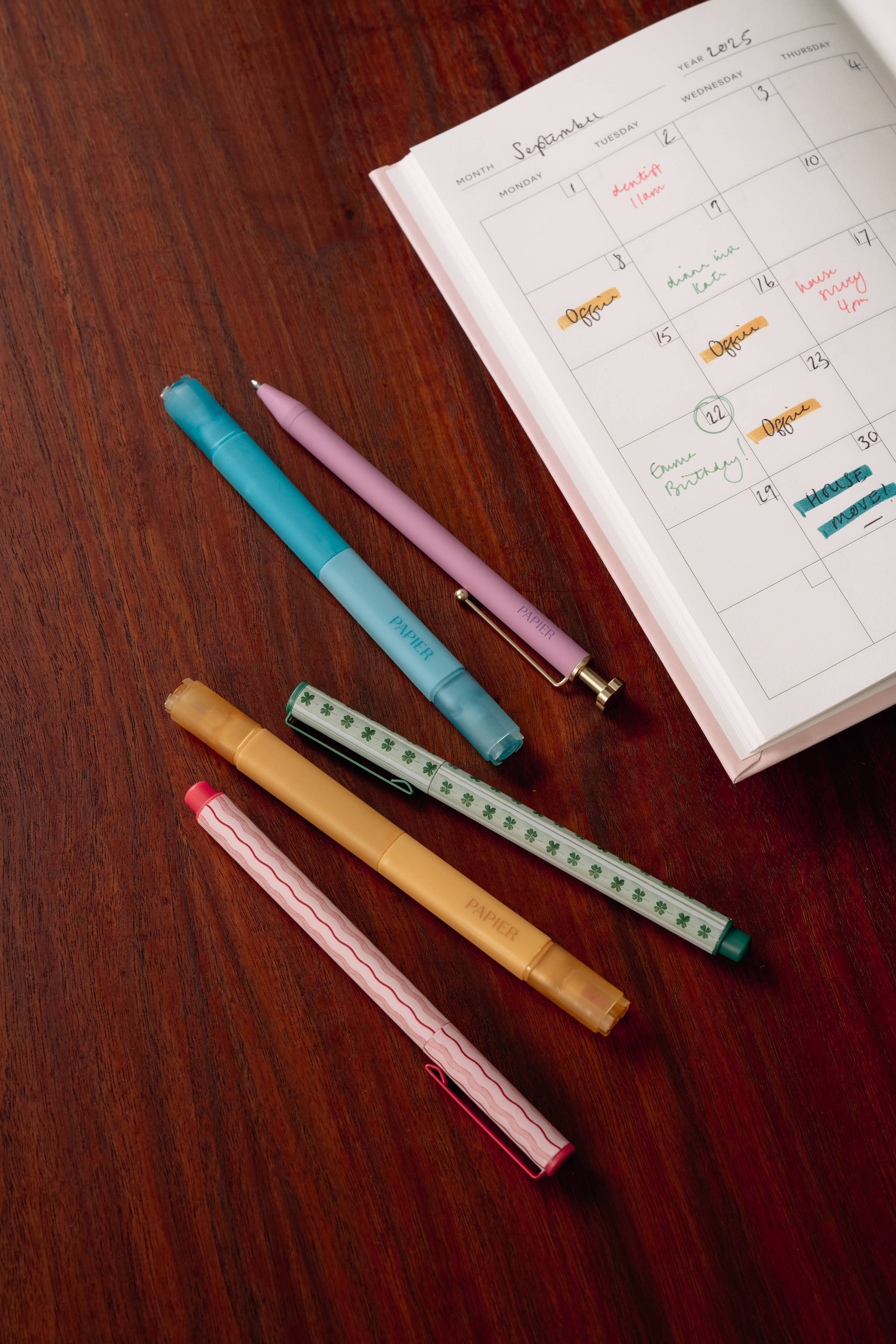 Favorite Story Papier Mixed Pen & Highlighter Set of 5 - Imagination