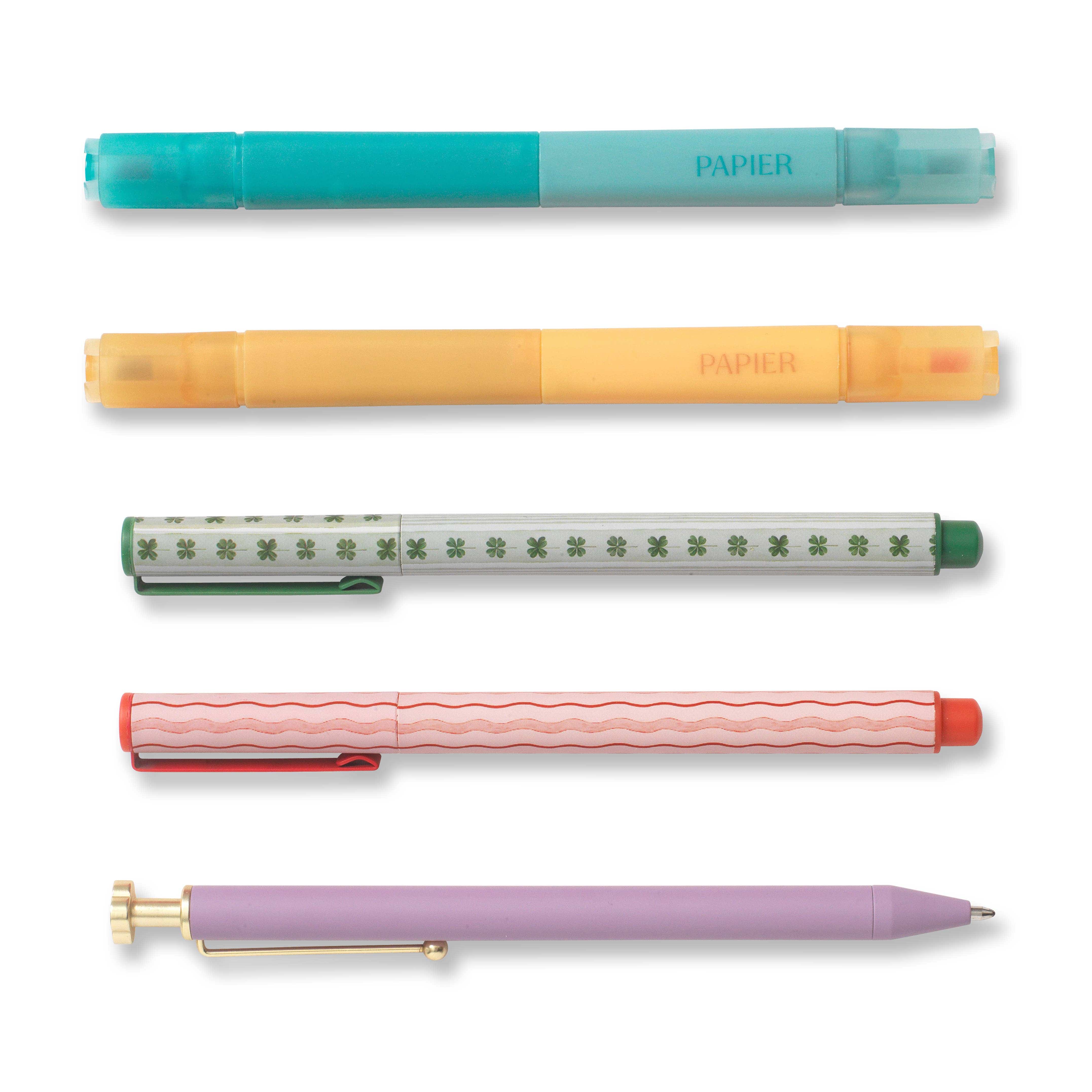 Favorite Story Papier Mixed Pen & Highlighter Set of 5 - Imagination