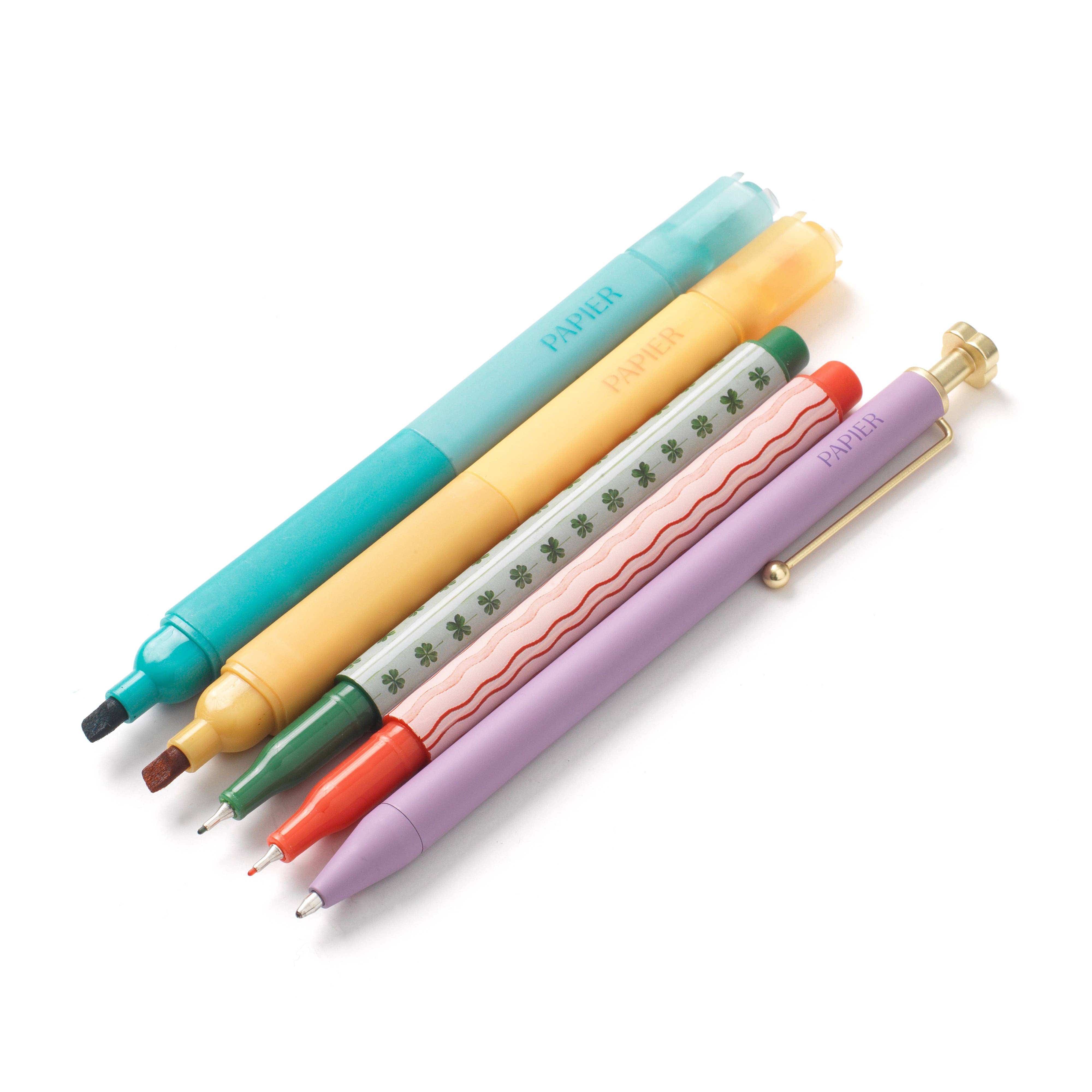 Favorite Story Papier Mixed Pen & Highlighter Set of 5 - Imagination