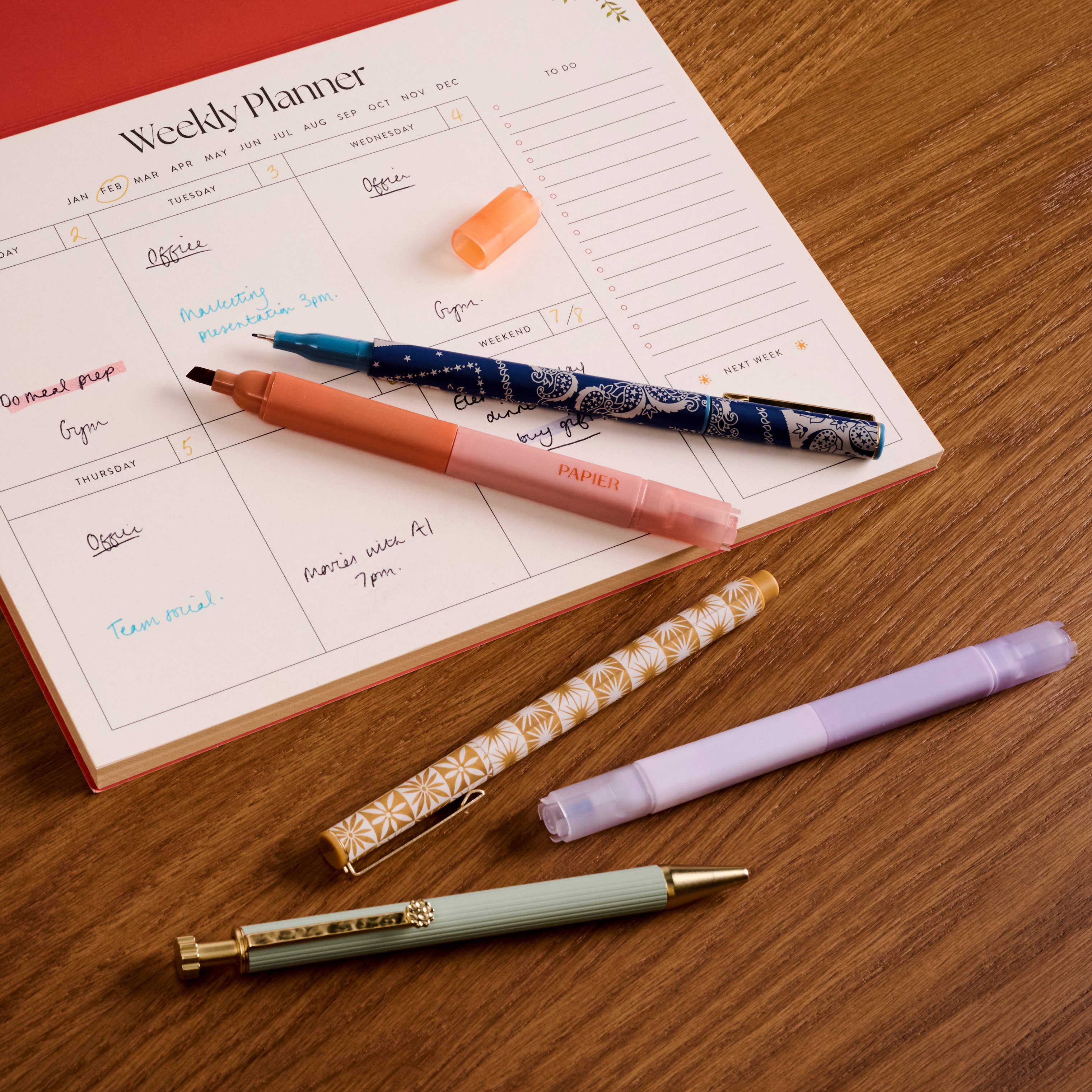 Favorite Story Papier Mixed Pen & Highlighter Set of 5 - Solstice