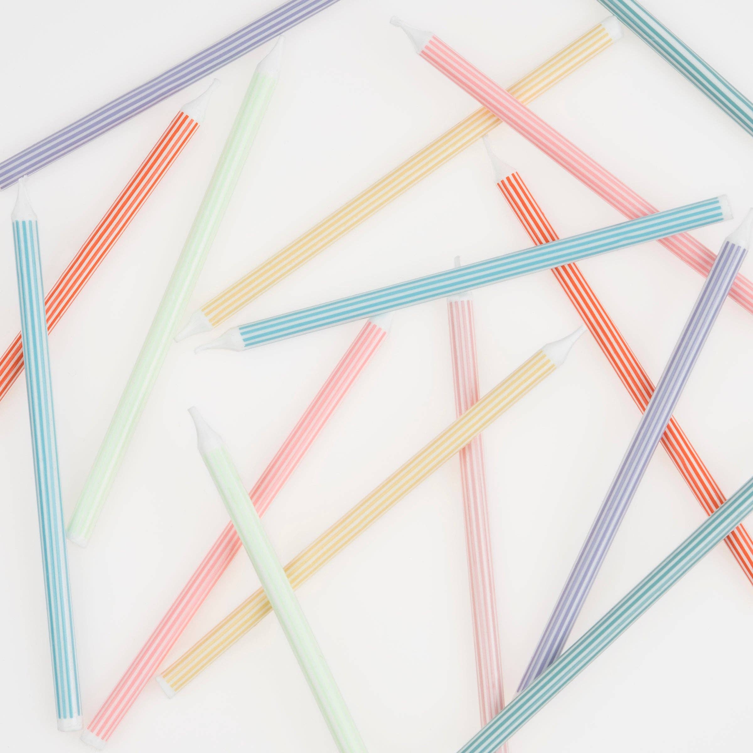 Favorite Story Meri Meri Mixed Striped Candles