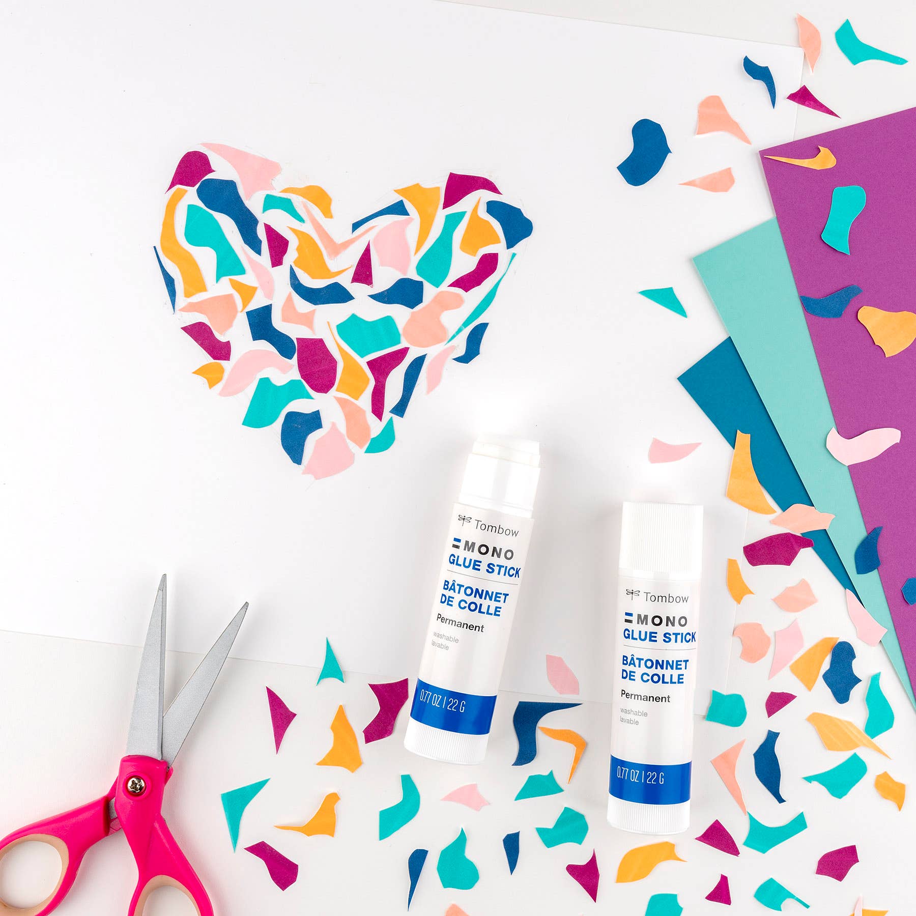 Favorite Story Tombow MONO Glue Stick, Medium, 20-Piece Display Box