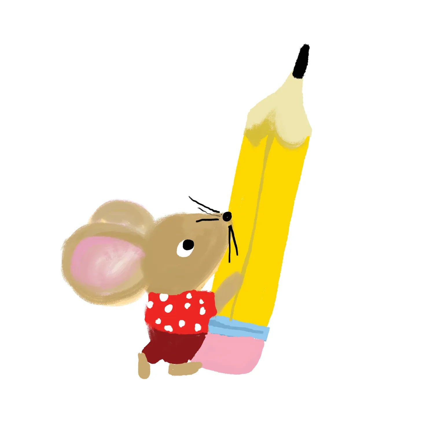 Favorite Story Vinyl Sticker Stationery Store Day Mouse and Pencil Vinyl Sticker