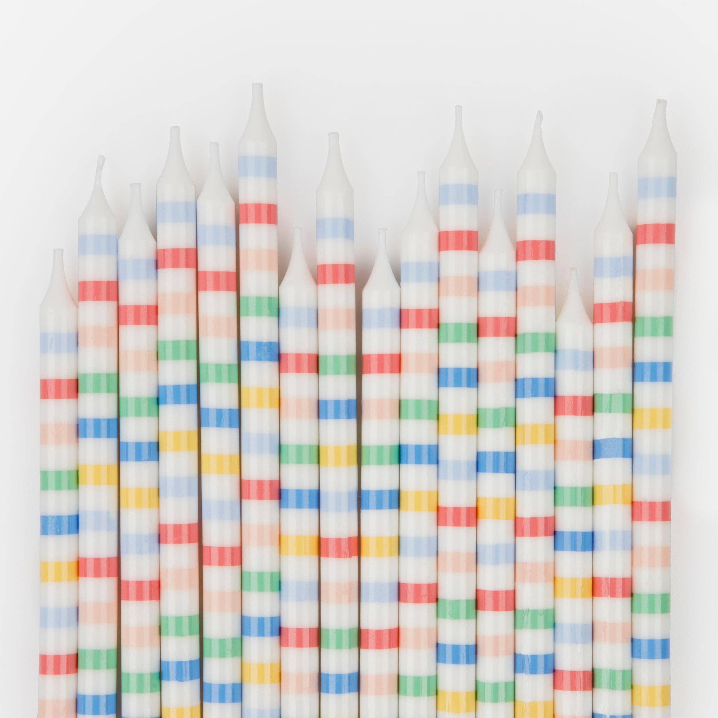 Favorite Story Meri Meri Multi Stripe Candles