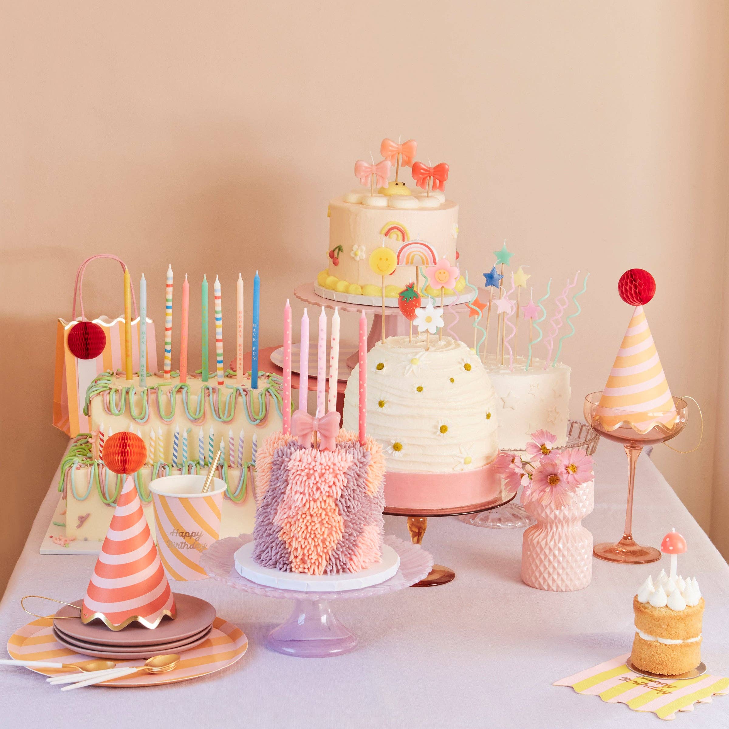Favorite Story Meri Meri Multi Stripe Candles