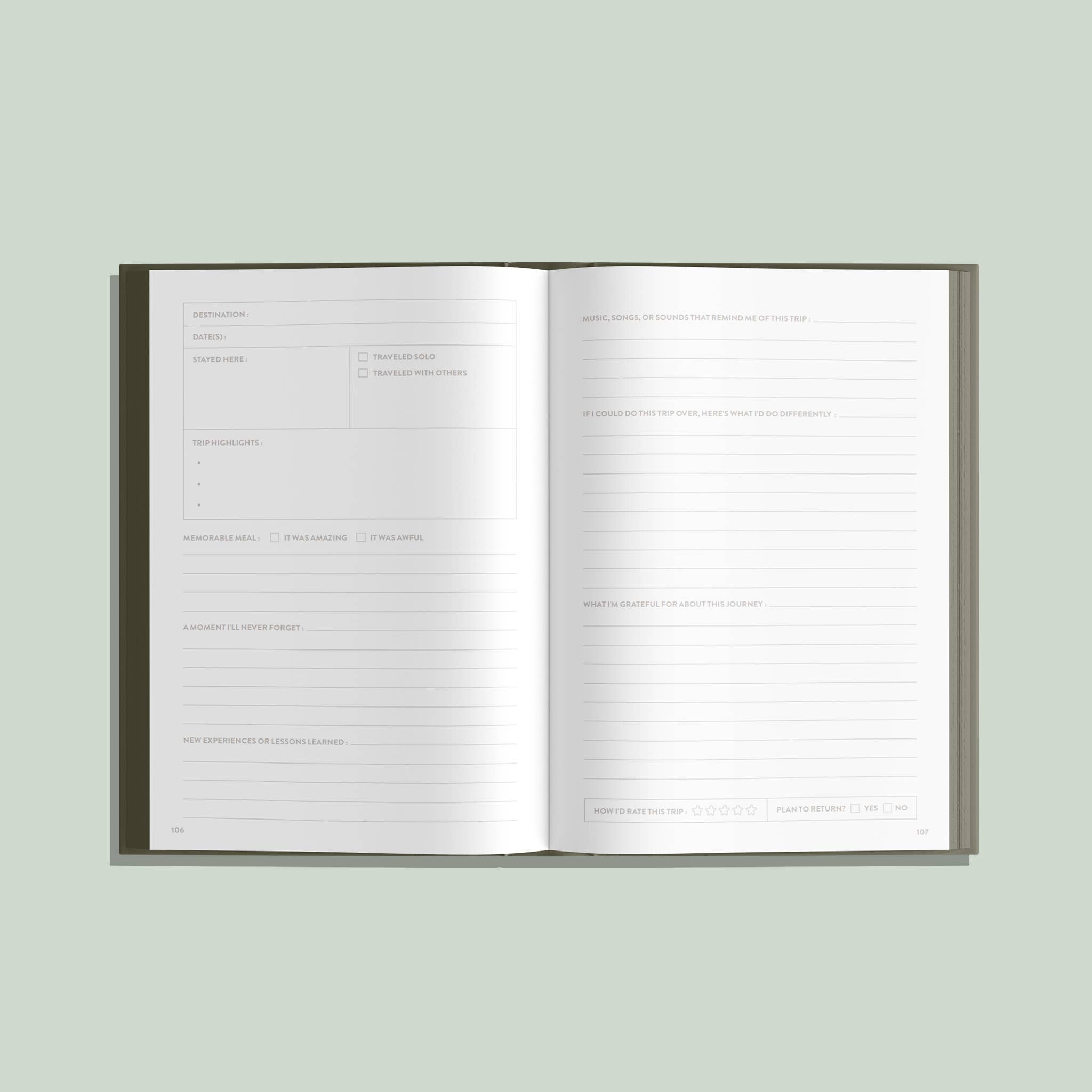 Favorite Story Paige Tate & Co. My Travel Journal: A Travel Keepsake (Gift for Travelers)