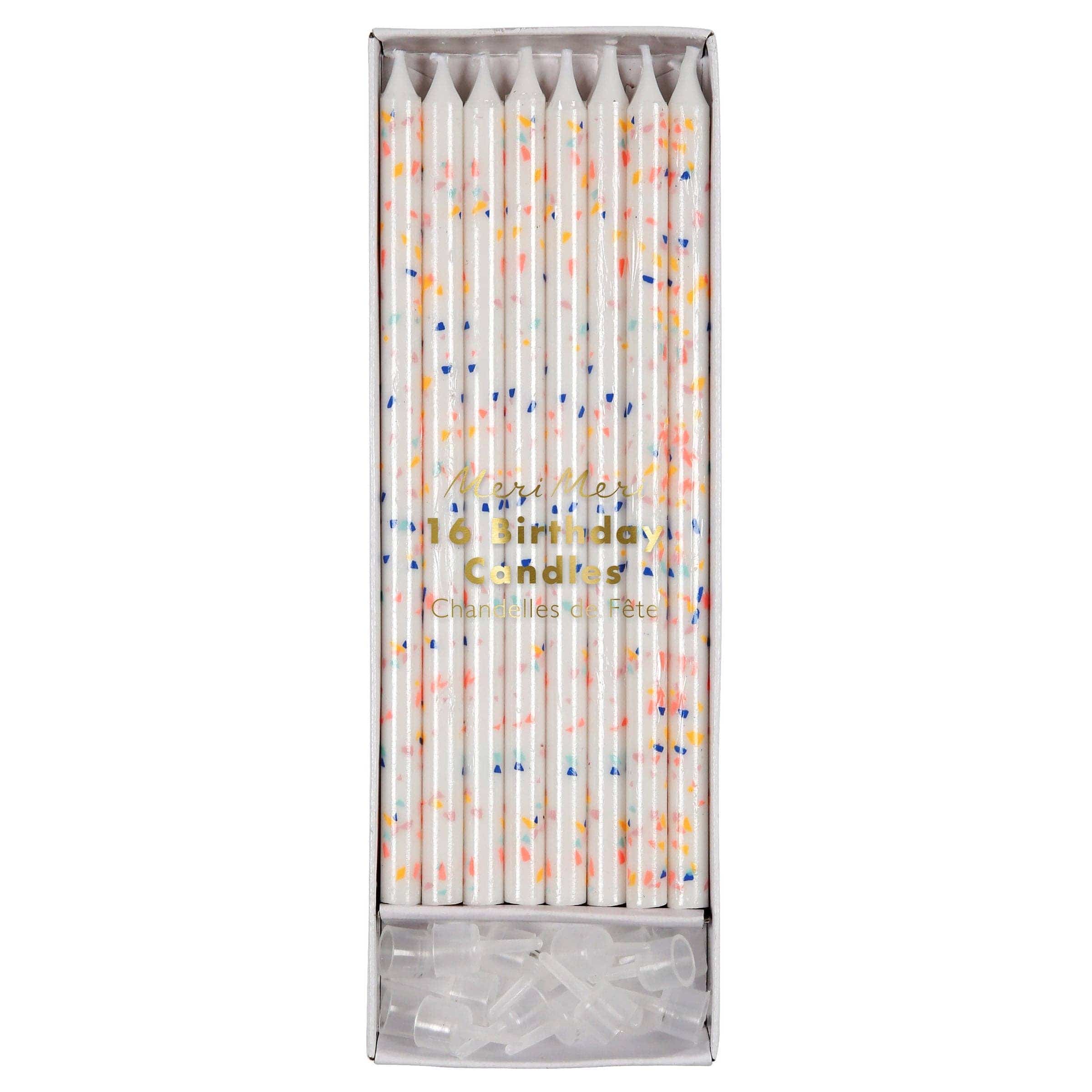 Favorite Story Meri Meri Neon Confetti Candles