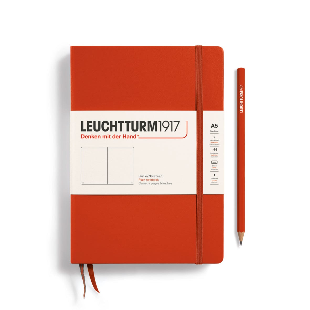 Favorite Story LEUCHTTURM1917 Plain / Fox Red Notebooks - Medium (A5) Hardcover