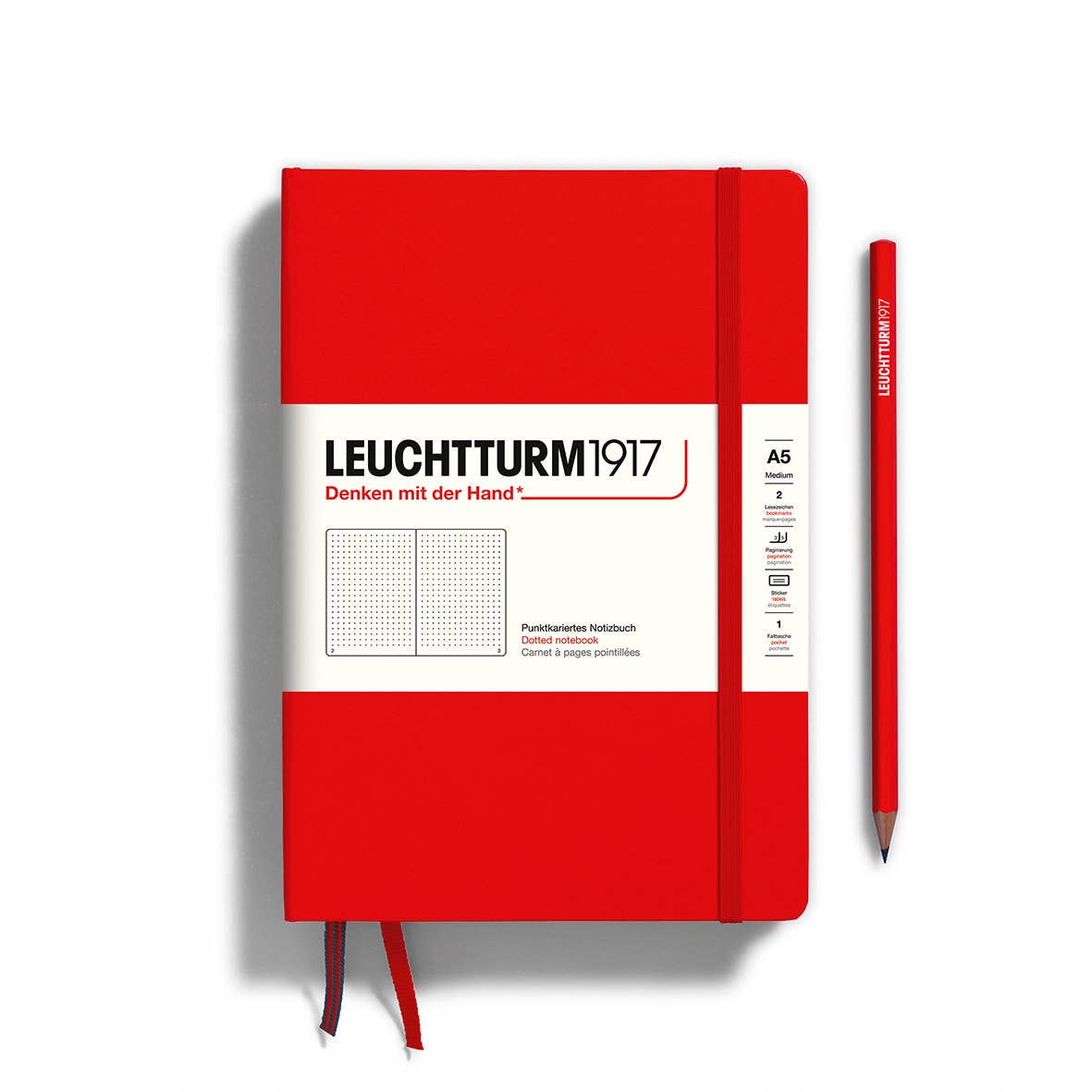 Favorite Story LEUCHTTURM1917 Dotted / Red / Hardcover Notebooks - Medium (A5)