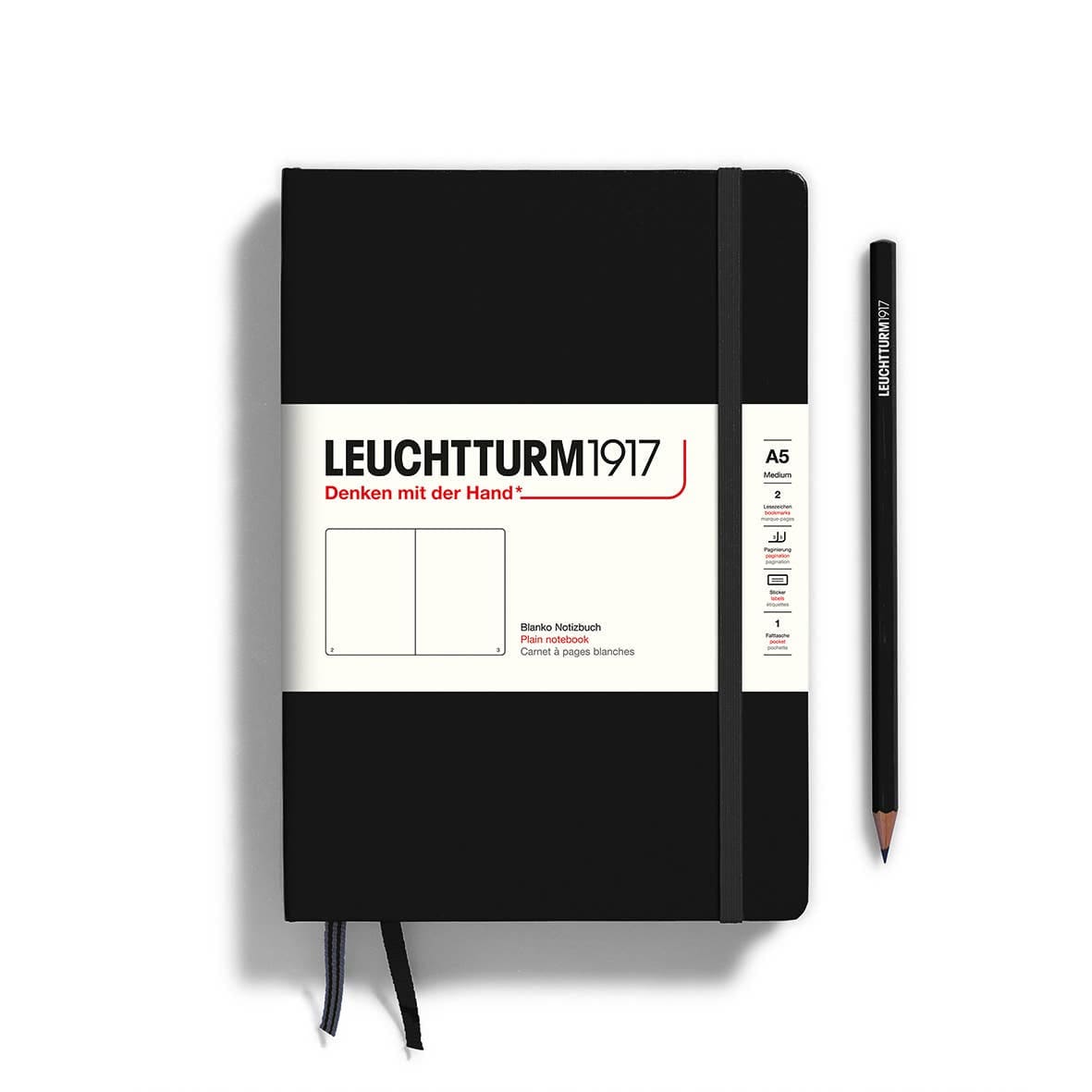 Favorite Story LEUCHTTURM1917 Plain / Black / Hardcover Notebooks - Medium (A5)