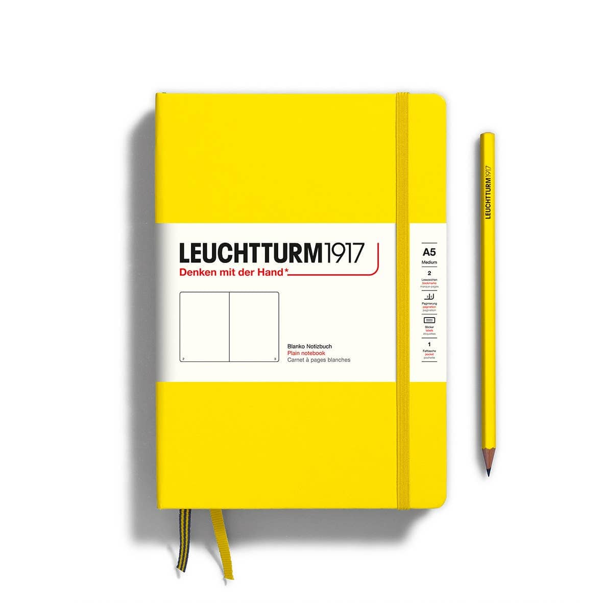 Favorite Story LEUCHTTURM1917 Plain / Lemon / Hardcover Notebooks - Medium (A5)