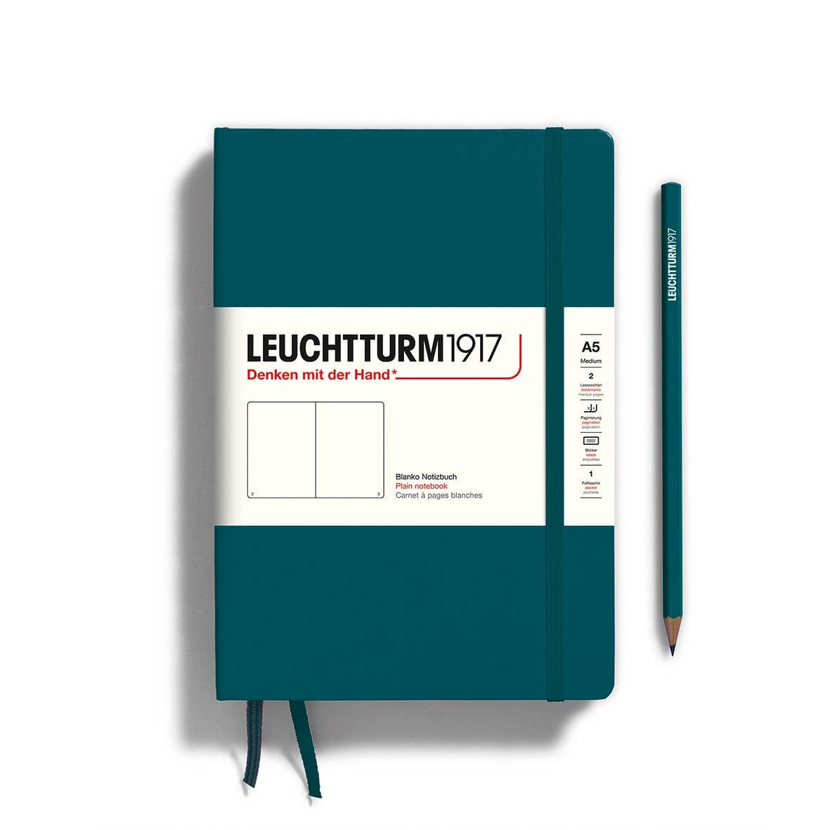 Favorite Story LEUCHTTURM1917 Plain / Pacific Green / Hardcover Notebooks - Medium (A5)