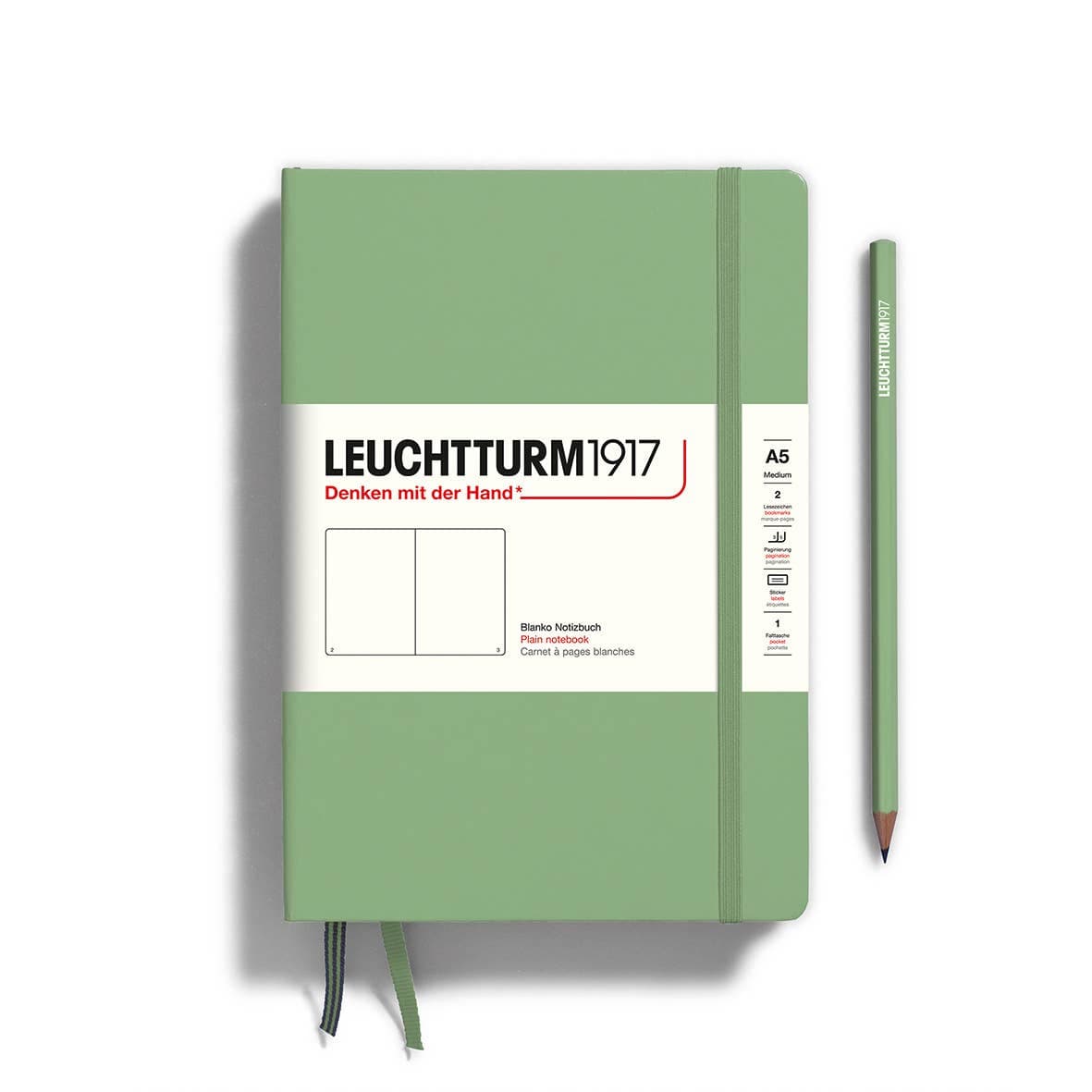 Favorite Story LEUCHTTURM1917 Plain / Sage / Hardcover Notebooks - Medium (A5)