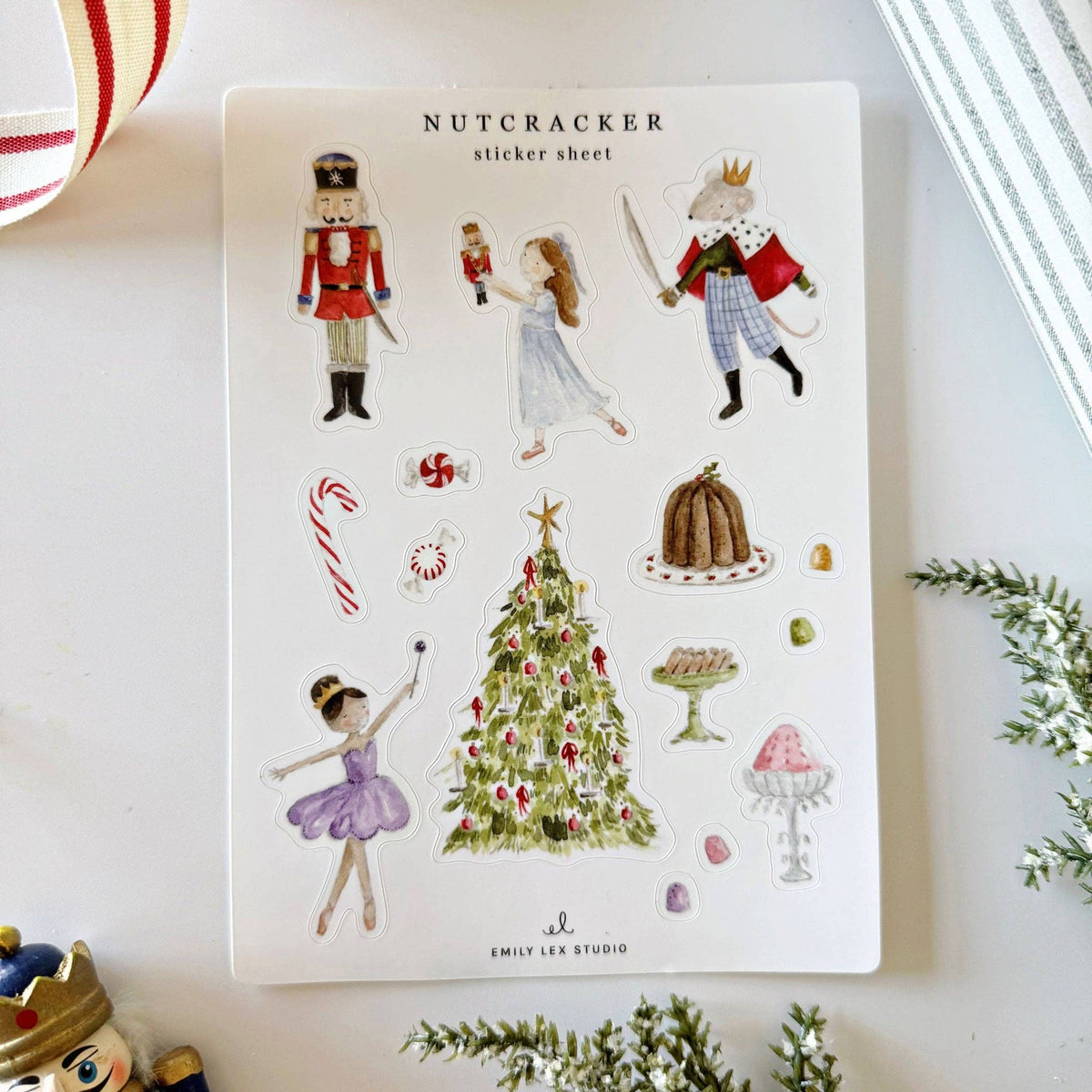 Favorite Story emily lex studio Nutcracker sticker sheets