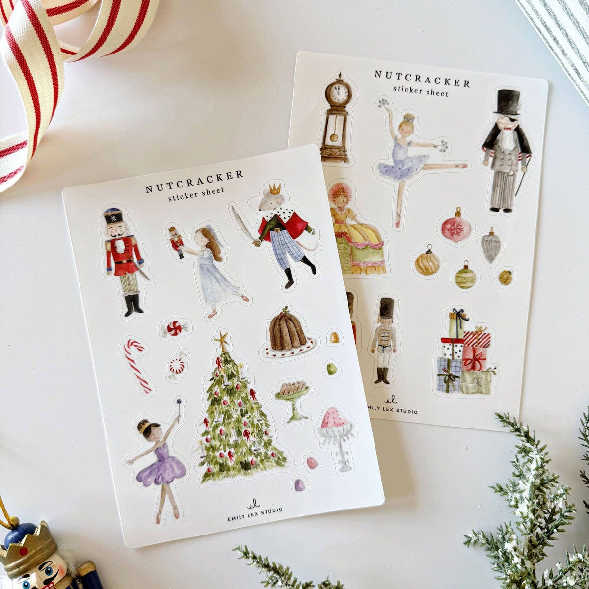 Favorite Story emily lex studio Nutcracker sticker sheets
