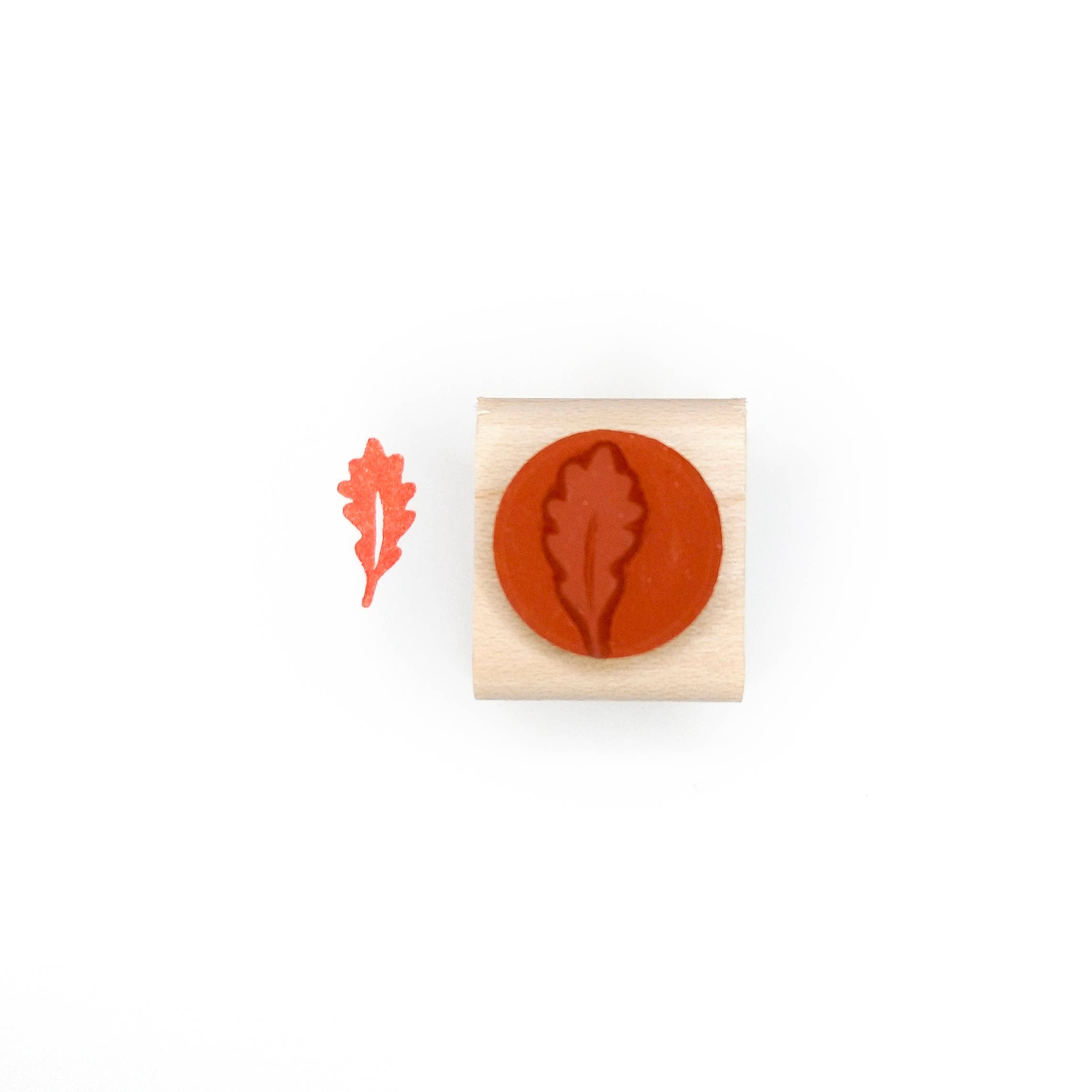Favorite Story Peppercorn Paper Oak Leaf Mini Stamp