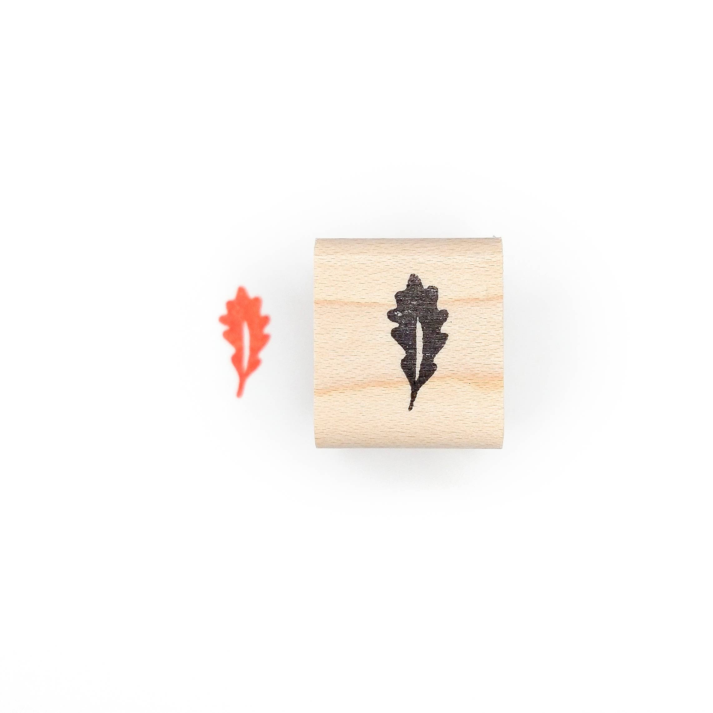 Favorite Story Peppercorn Paper Oak Leaf Mini Stamp