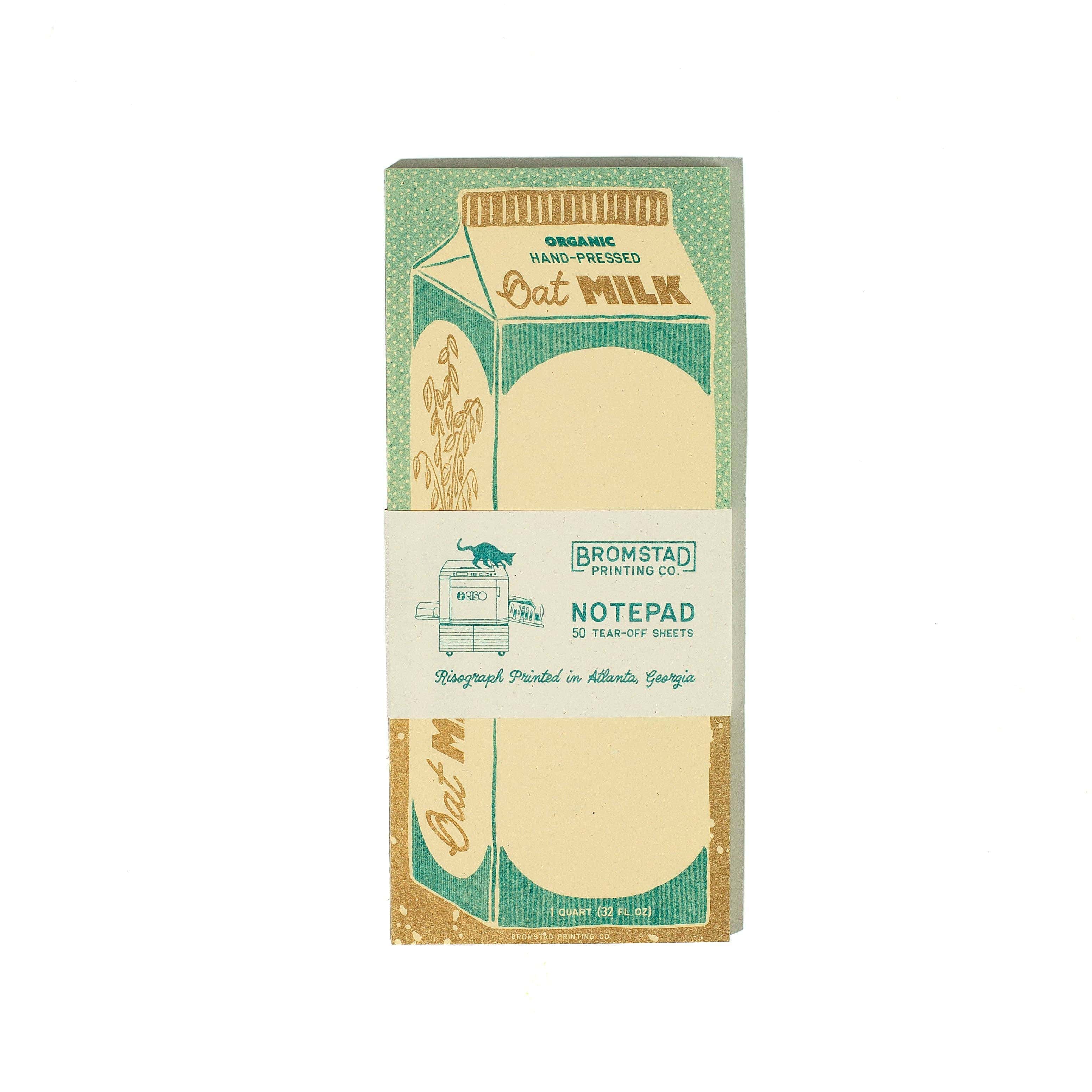Favorite Story Bromstad Printing Co. Oat Milk - Risograph Notepad
