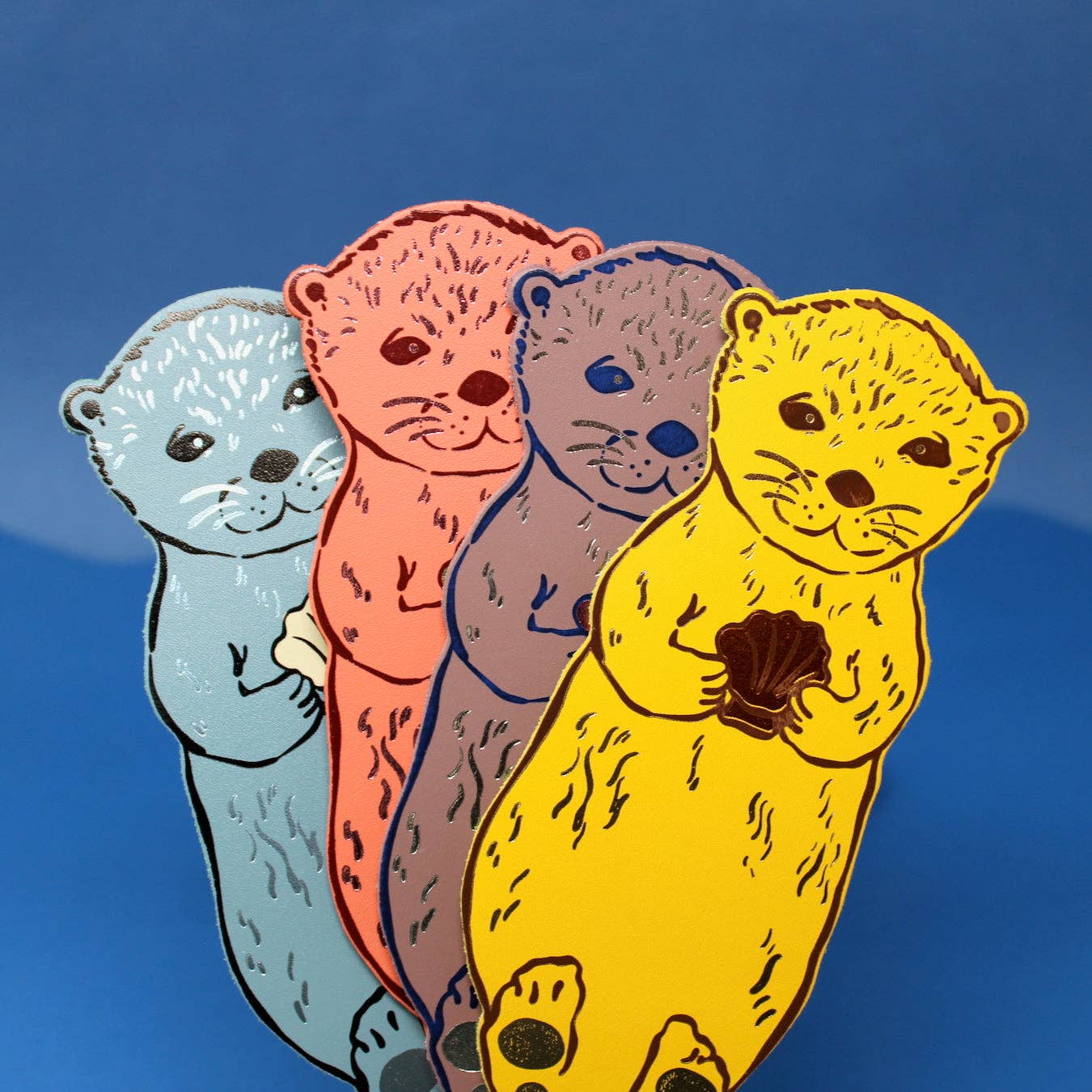 Favorite Story Ark Colour Design Dusty Pink Otter Bookmark