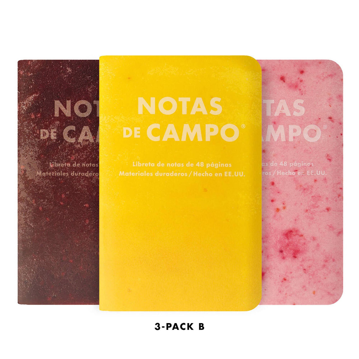 Favorite Story Field Notes Paletas 3-Pack B: Yellow - Garnet - Pink Paletas 3-Packs