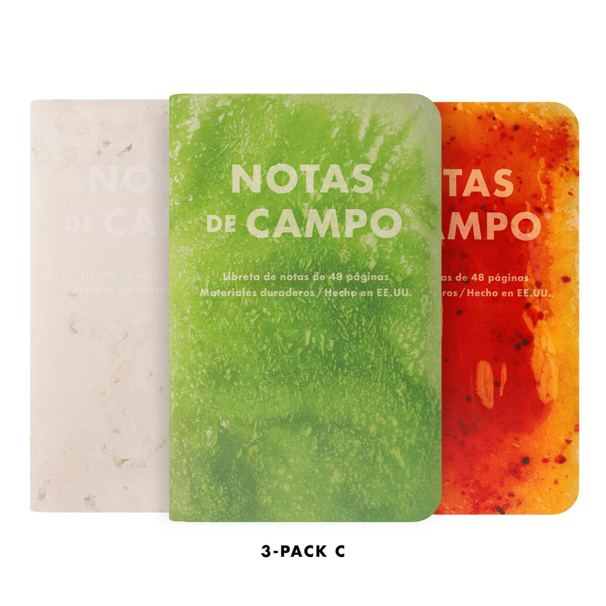 Favorite Story Field Notes Paletas 3-Pack C: Green - White - Red/Orange Paletas 3-Packs