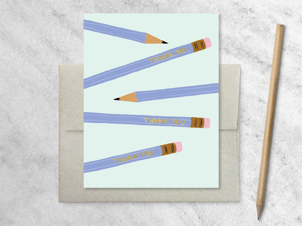 Favorite Story Thank You Card Pencils