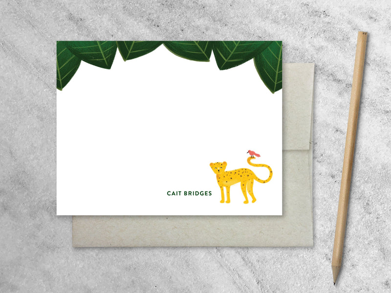 Favorite Story In the Jungle Font 3 Personalized Stationery