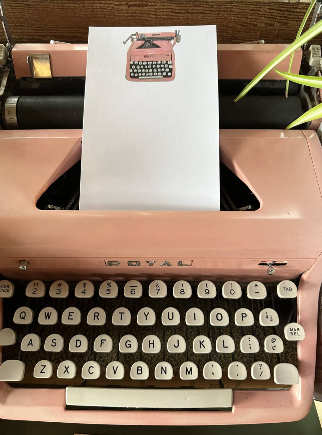 Favorite Story Carpe Diem Papers Pink Typewriter Le Petit Notepad