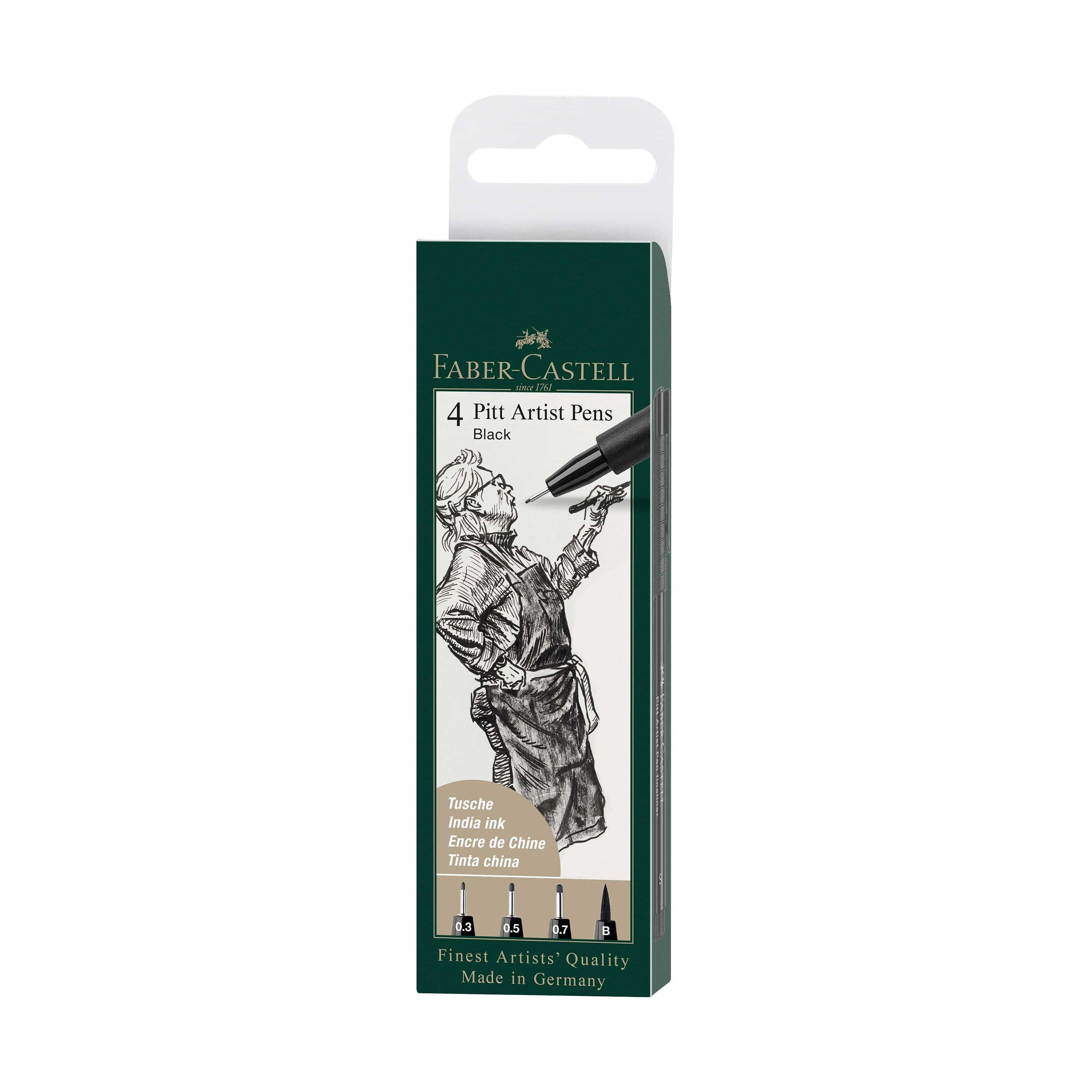 Favorite Story Faber-Castell / Creativity for Kids Pitt Artist Pen, #199 Black (S, F, M, B)