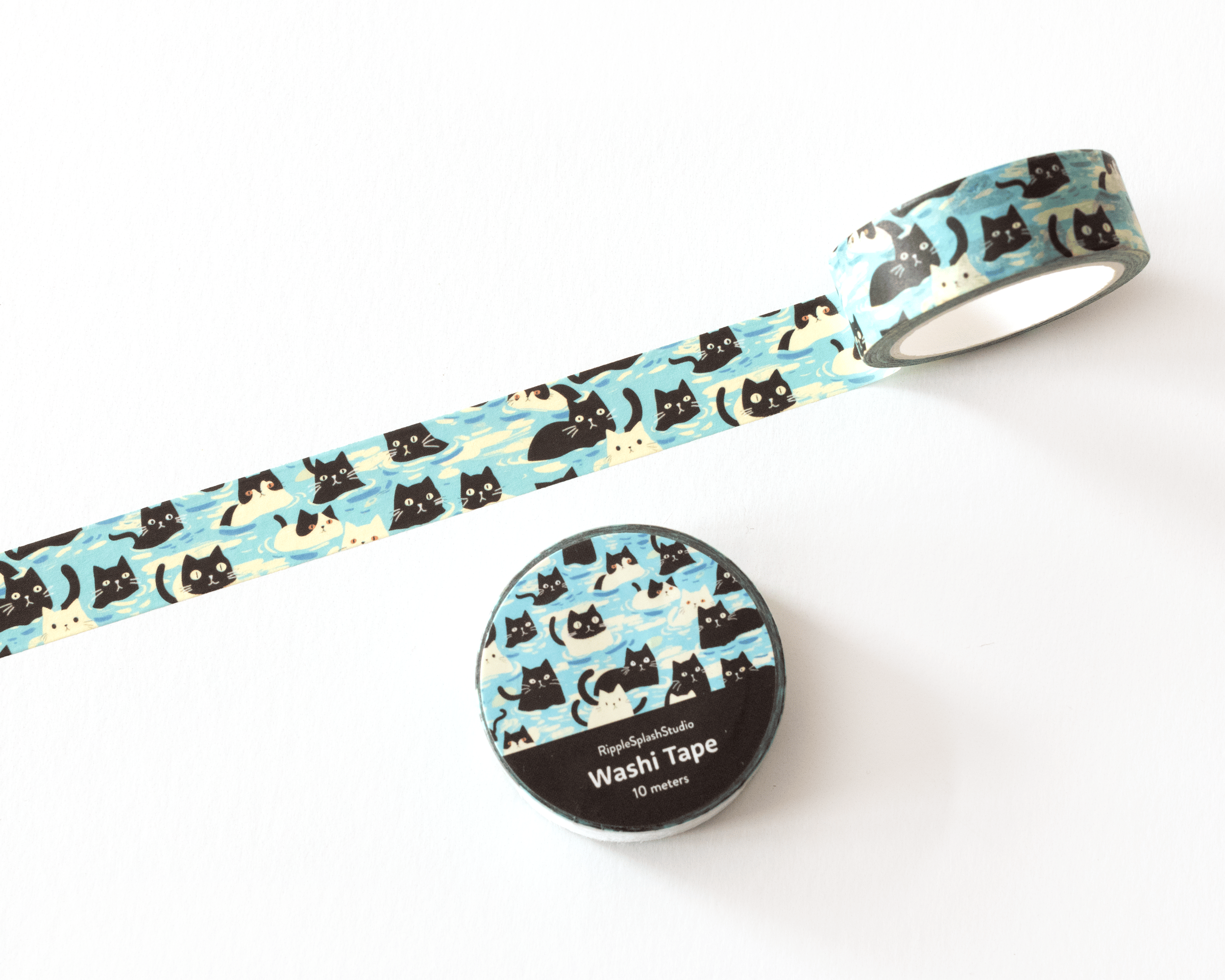Favorite Story RippleSplash Studio Playful Cats Washi Tape