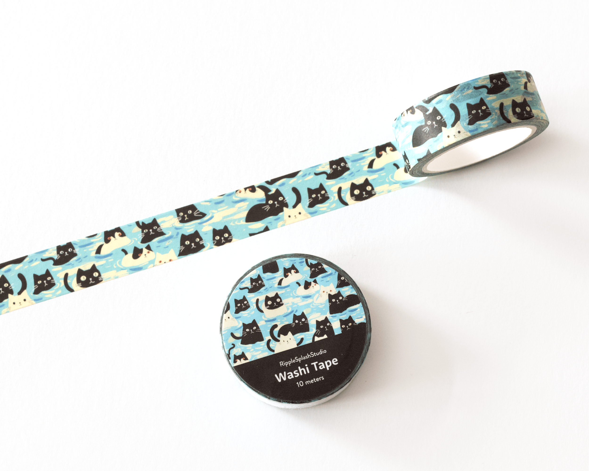 Favorite Story RippleSplash Studio Playful Cats Washi Tape