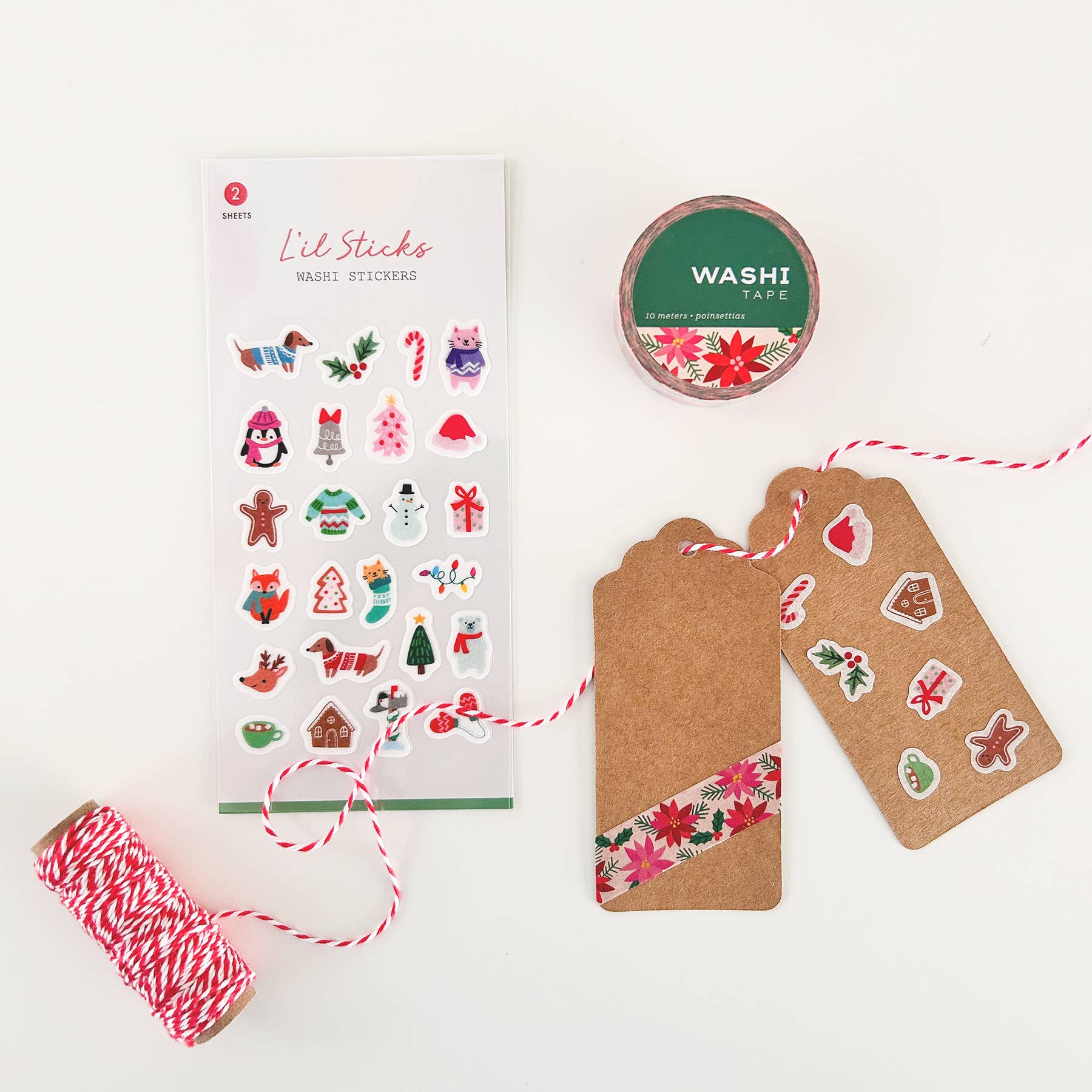 Favorite Story Girl of All Work Poinsettia Washi Tape