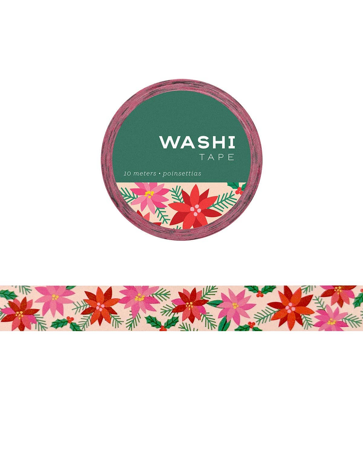 Favorite Story Girl of All Work Poinsettia Washi Tape