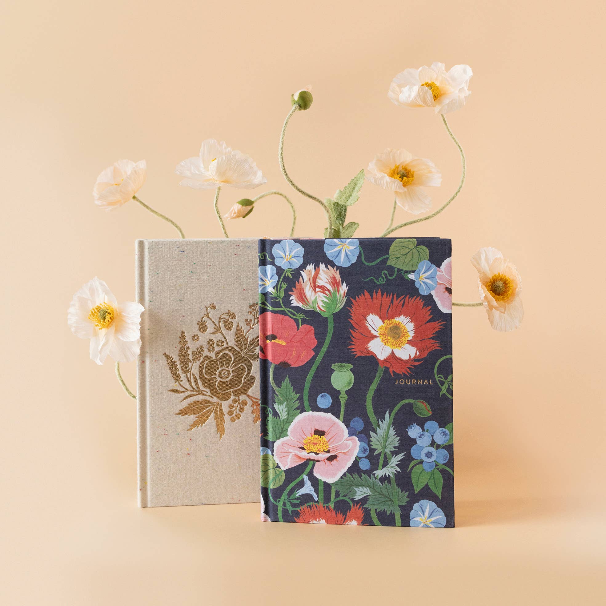 Favorite Story Botanica Paper Co. POPPY GARDEN | LINEN BOUND JOURNAL