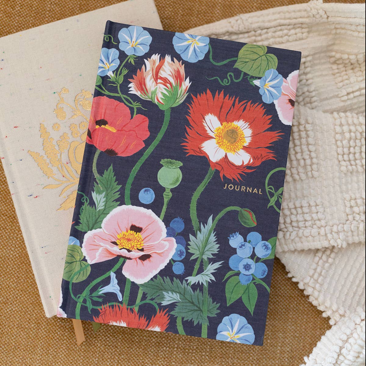 Favorite Story Botanica Paper Co. POPPY GARDEN | LINEN BOUND JOURNAL