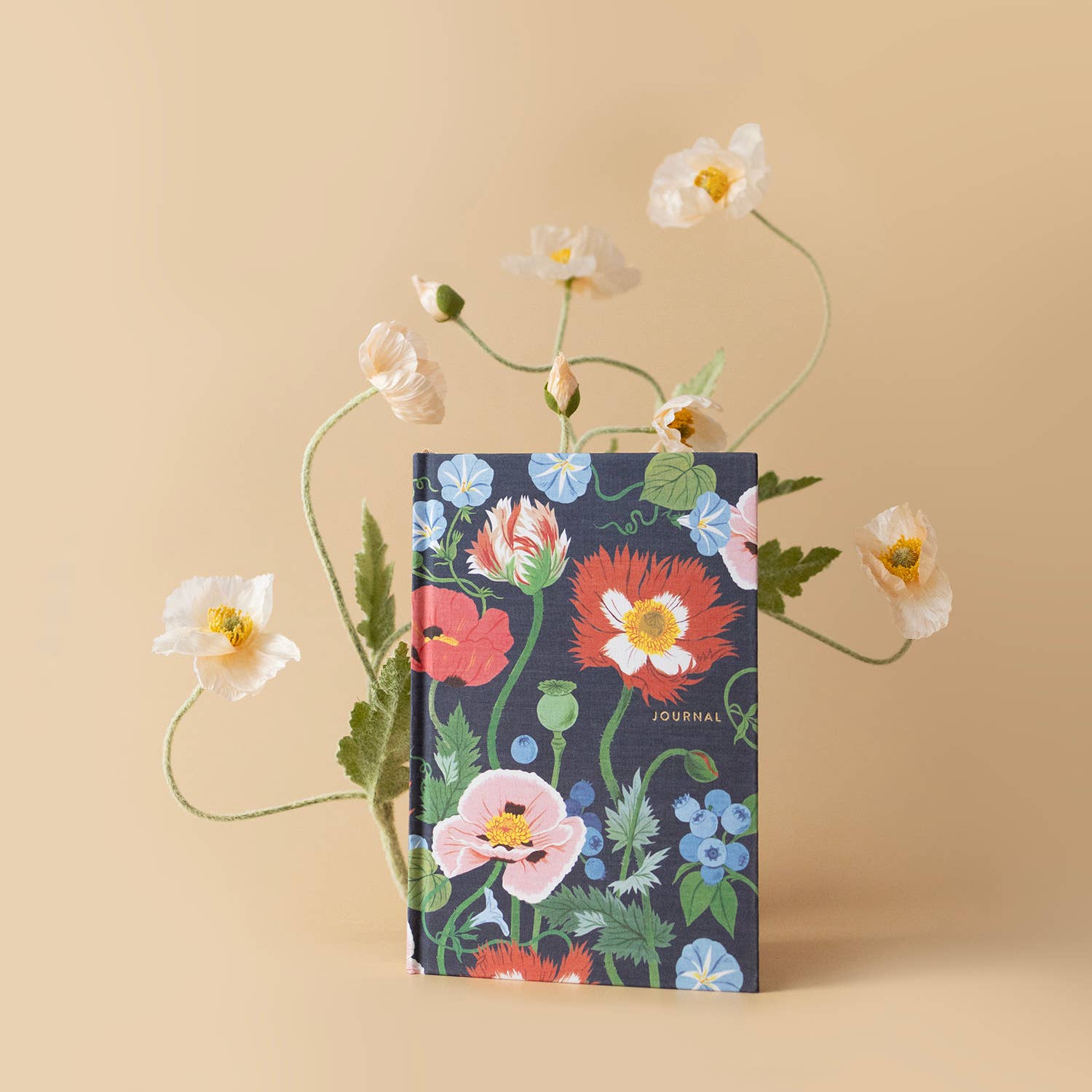 Favorite Story Botanica Paper Co. POPPY GARDEN | LINEN BOUND JOURNAL