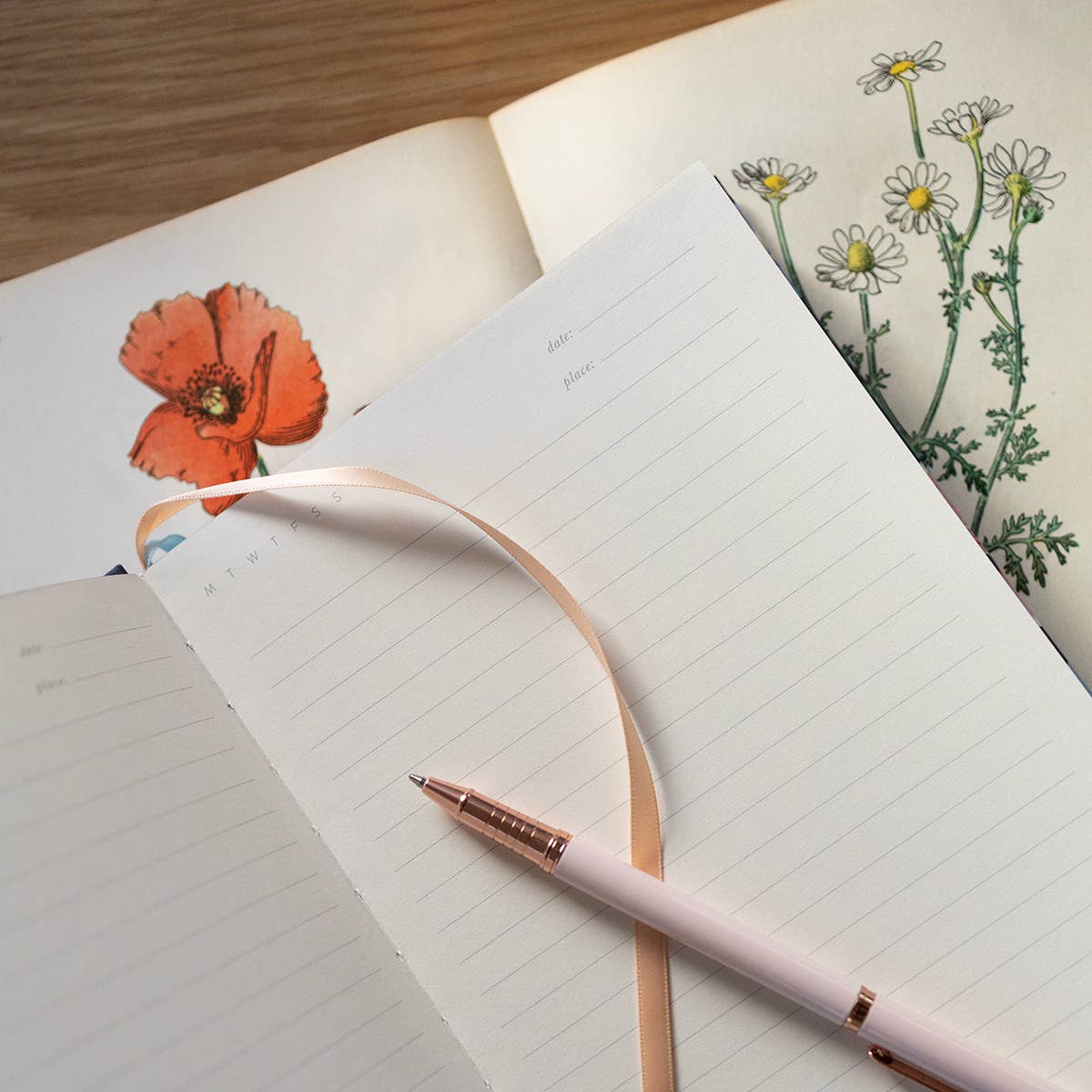 Favorite Story Botanica Paper Co. POPPY GARDEN | LINEN BOUND JOURNAL