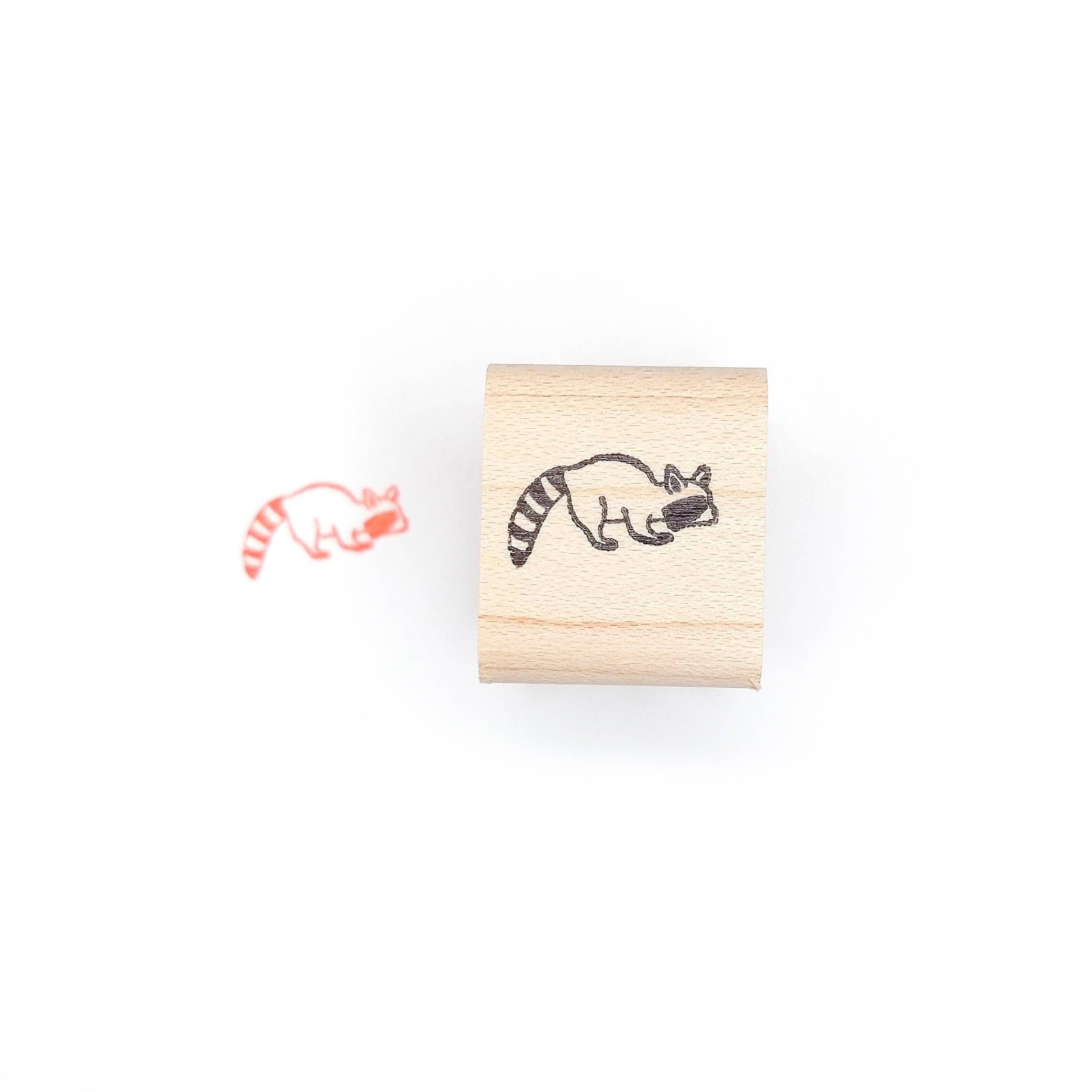 Favorite Story Peppercorn Paper Raccoon Mini Stamp