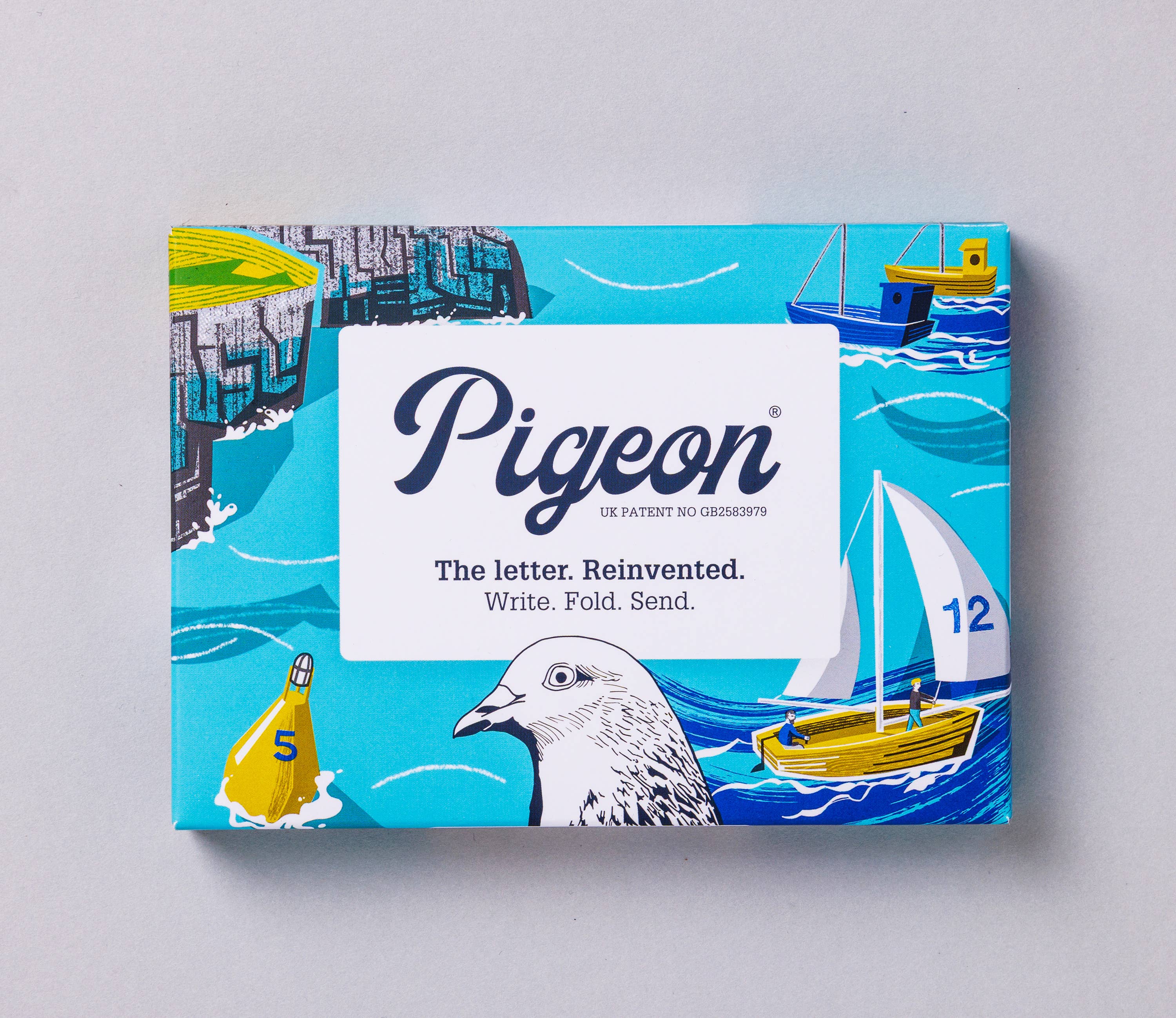 Favorite Story pigeonposted Safe Harbour Pigeon, Folding Letter Pack – Pack of 6 Letters