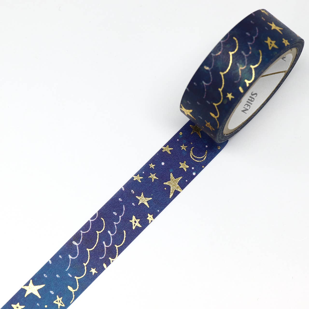 Favorite Story Japacolle — Japan Collections | See Latest News in "About" Starlit sky SAIEN Washi tape with gold foil stamping 15mm
