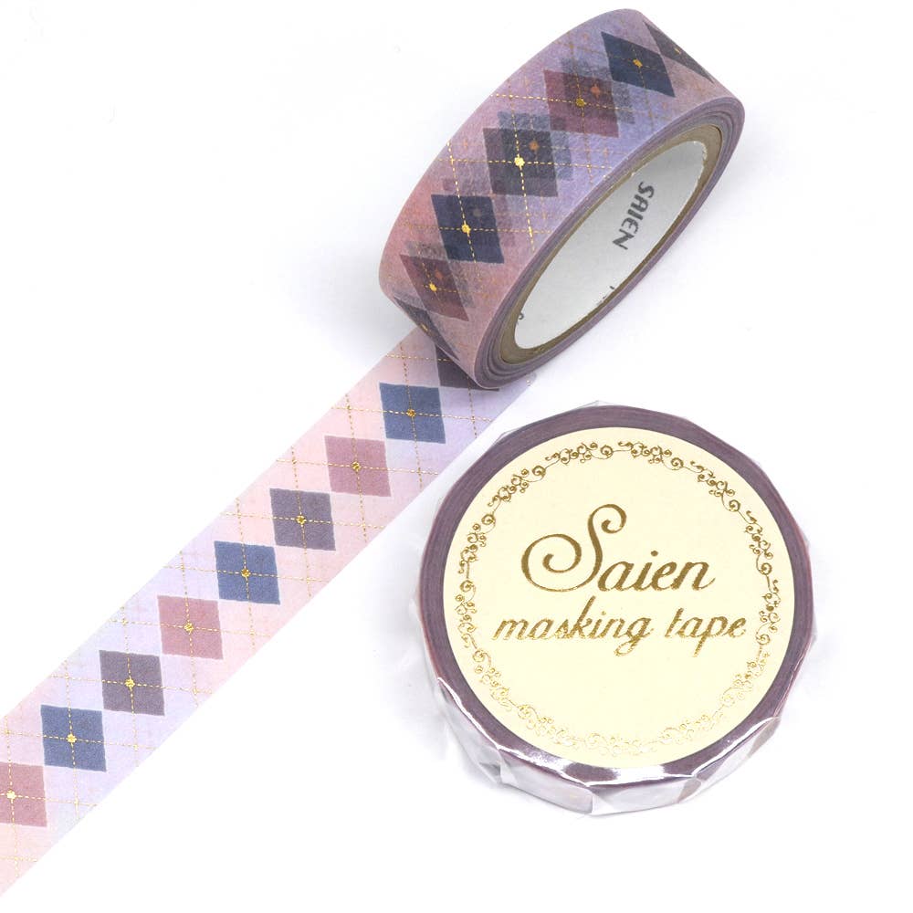 Favorite Story Japacolle — Japan Collections | See Latest News in "About" Starlit sky SAIEN Washi tape with gold foil stamping 15mm