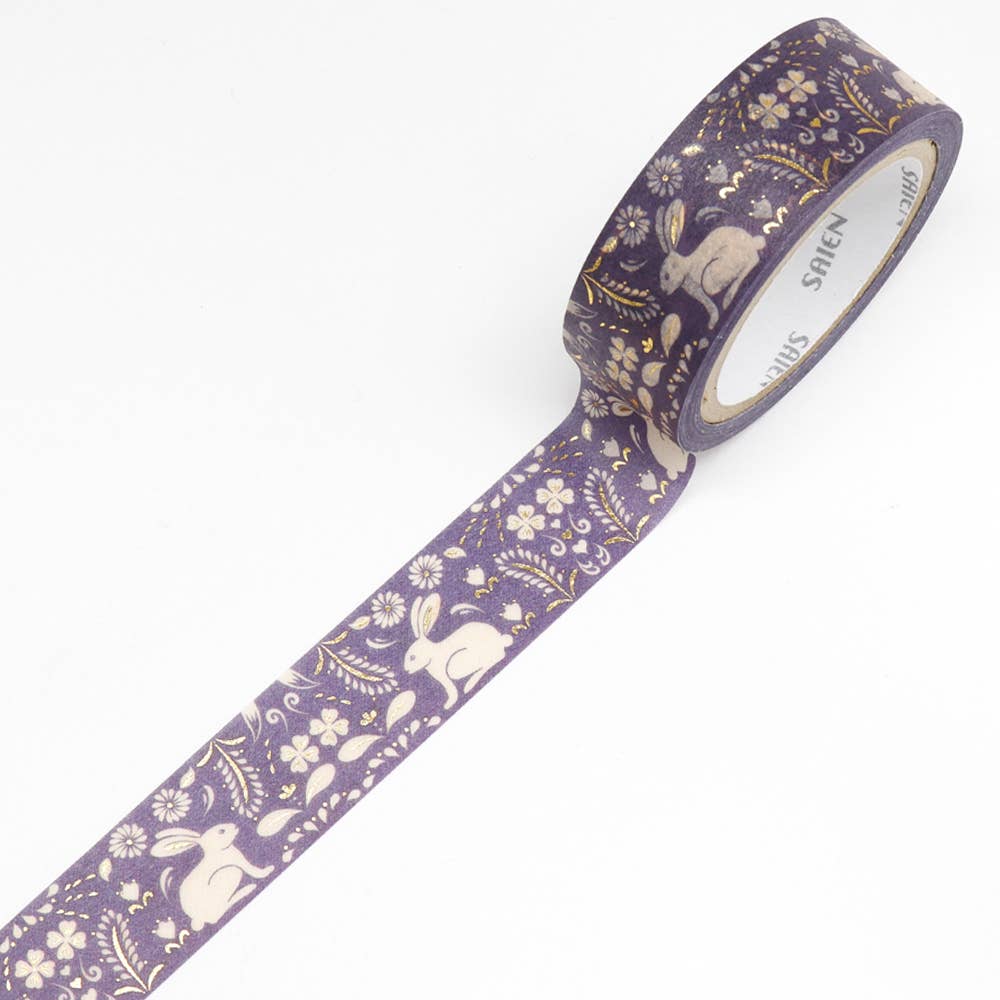 Favorite Story Japacolle — Japan Collections | See Latest News in "About" Starlit sky SAIEN Washi tape with gold foil stamping 15mm