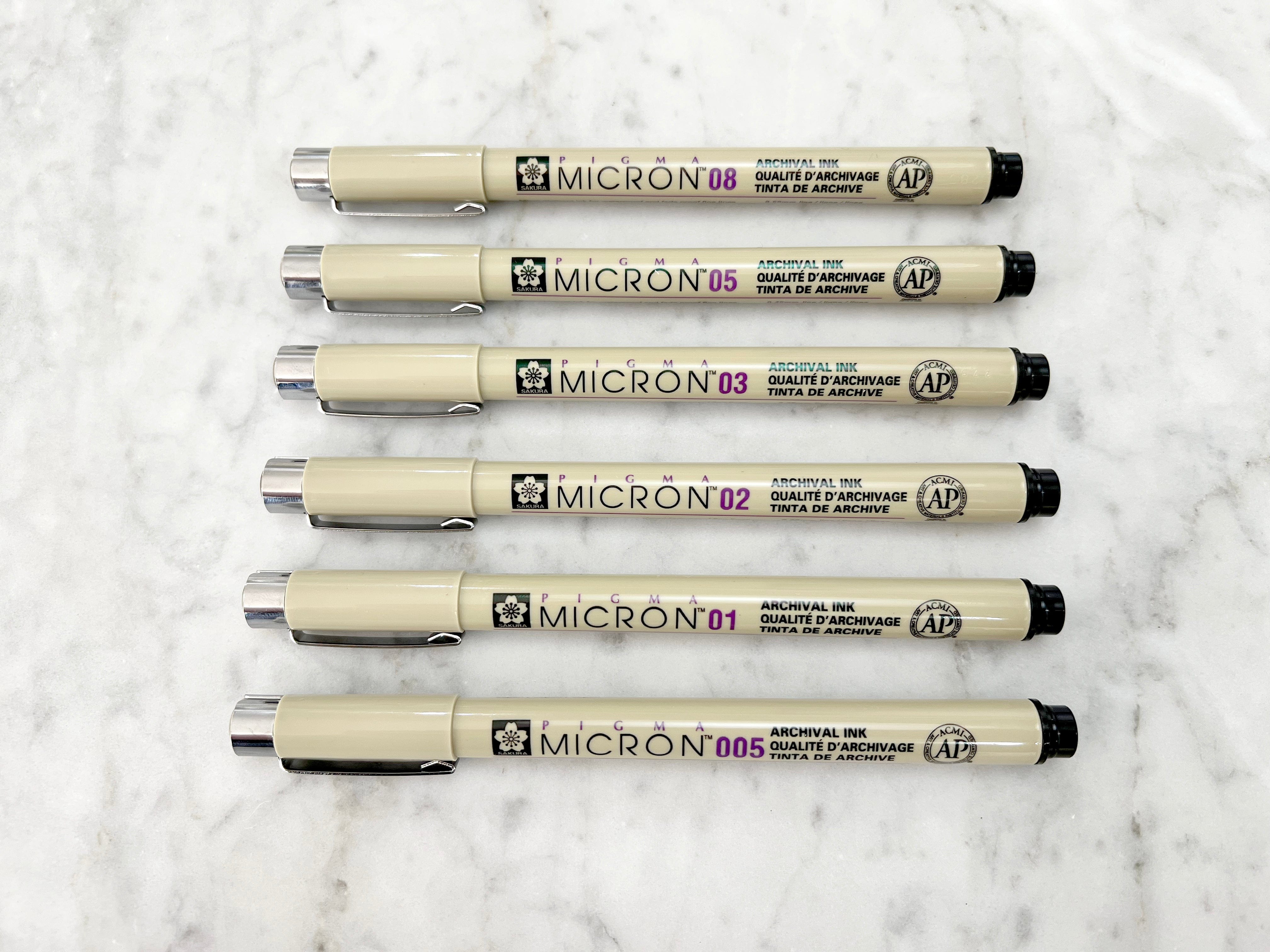 Favorite Story Pen MacPherson's Sakura Pigma Micron Pens, Black Ink