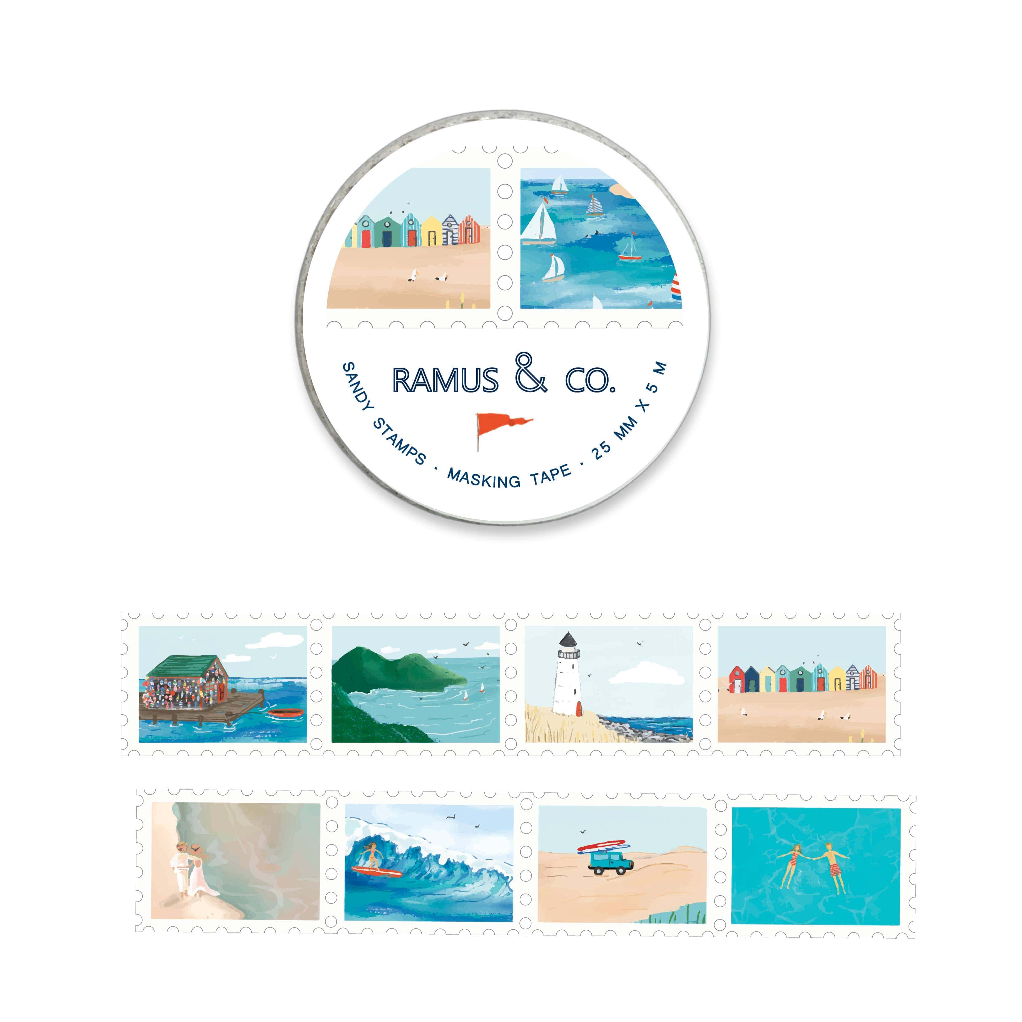 Favorite Story Ramus & Co. Sandy Masking Tape Stamps