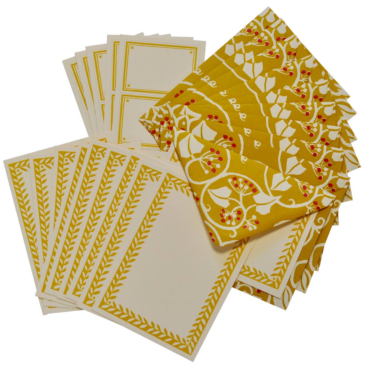 Favorite Story Cambridge Imprint Set of Notecards and Envelopes Ivy Piccalilli and Cranberry