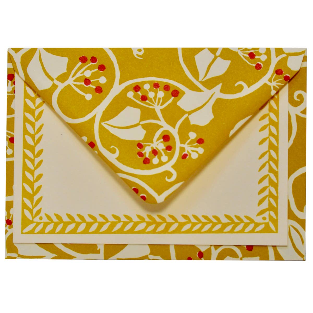 Favorite Story Cambridge Imprint Set of Notecards and Envelopes Ivy Piccalilli and Cranberry