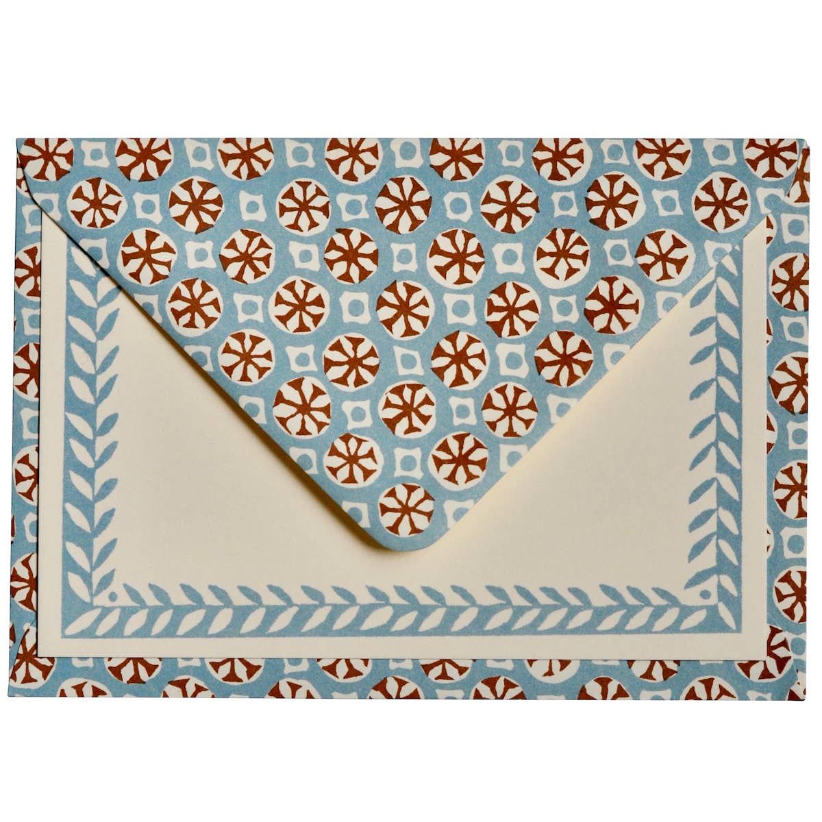 Favorite Story Cambridge Imprint Set of Notecards and Envelopes Sea Urchin Sky and Cocoa