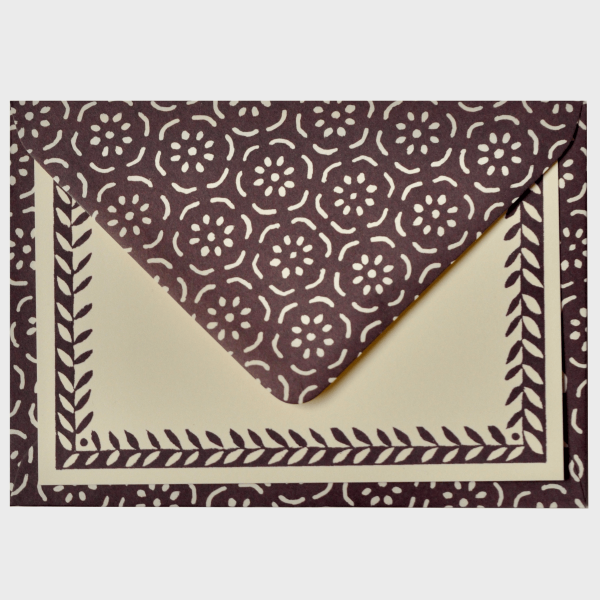 Favorite Story Cambridge Imprint Set of Notecards and Envelopes Small Pear Halves Elderberry